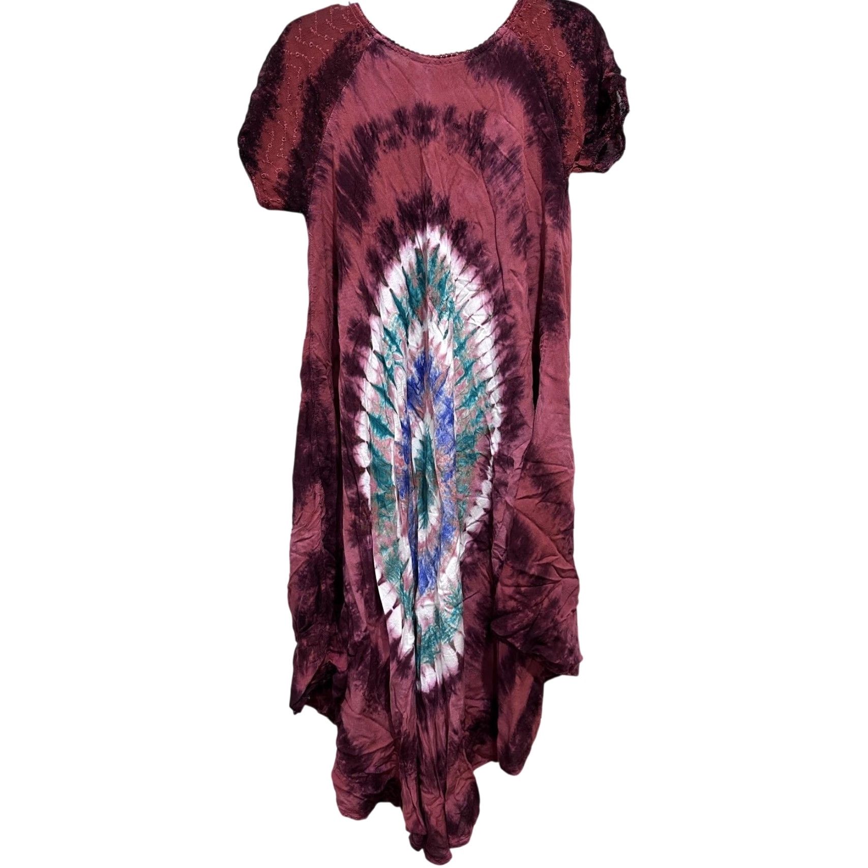 empire waist boho maxi dress Batik Maxi Dress - Medieval Style