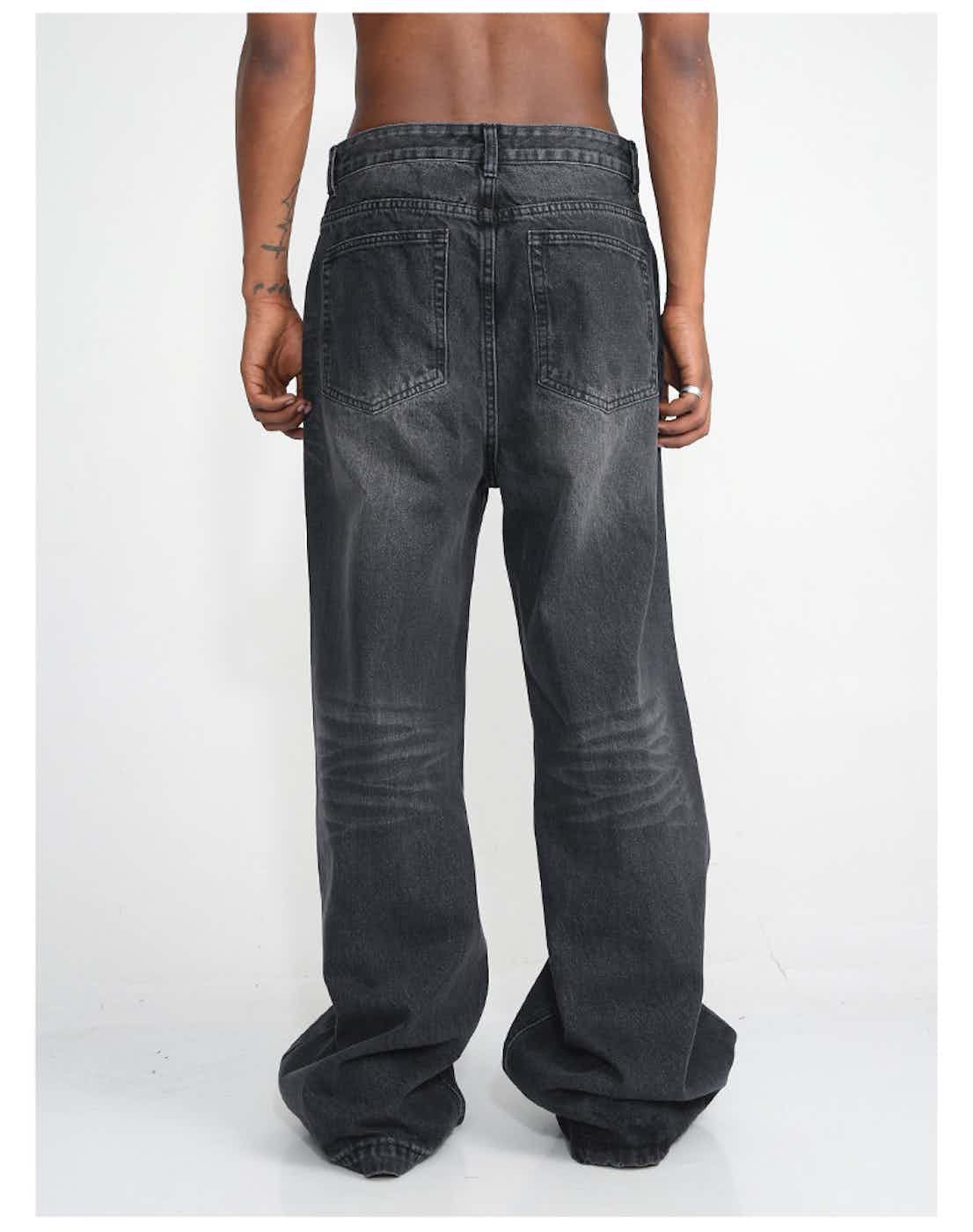 Designer × Japanese Brand × Vintage retro washed faded bootcut baggy flared jeans Size US 34 / EU 50 - 4 Thumbnail