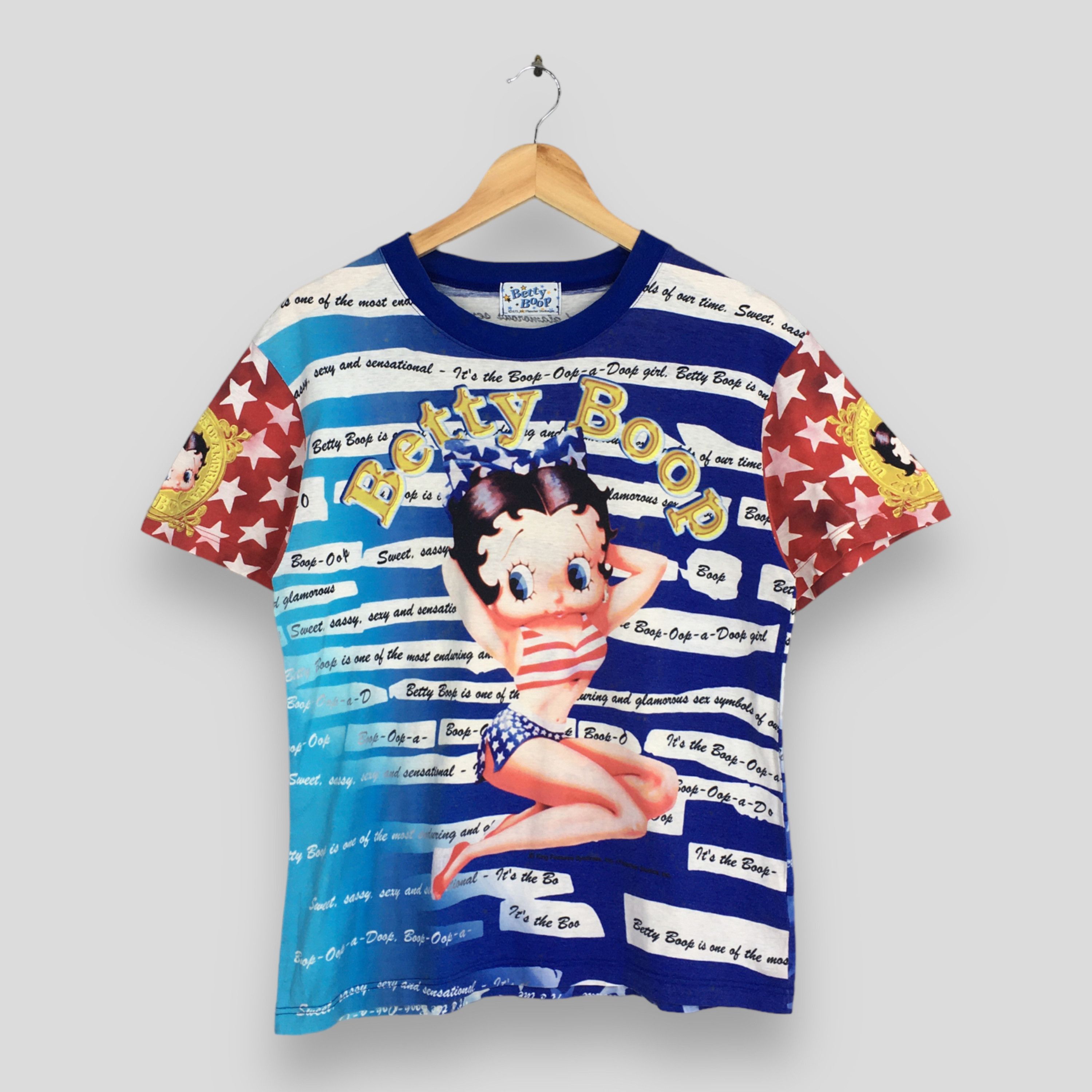 Cartoon Network × Vintage Vintage Betty Boop Sexy Women Blue T shirt Small Size US S / EU 44-46 / 1 - 1 Thumbnail