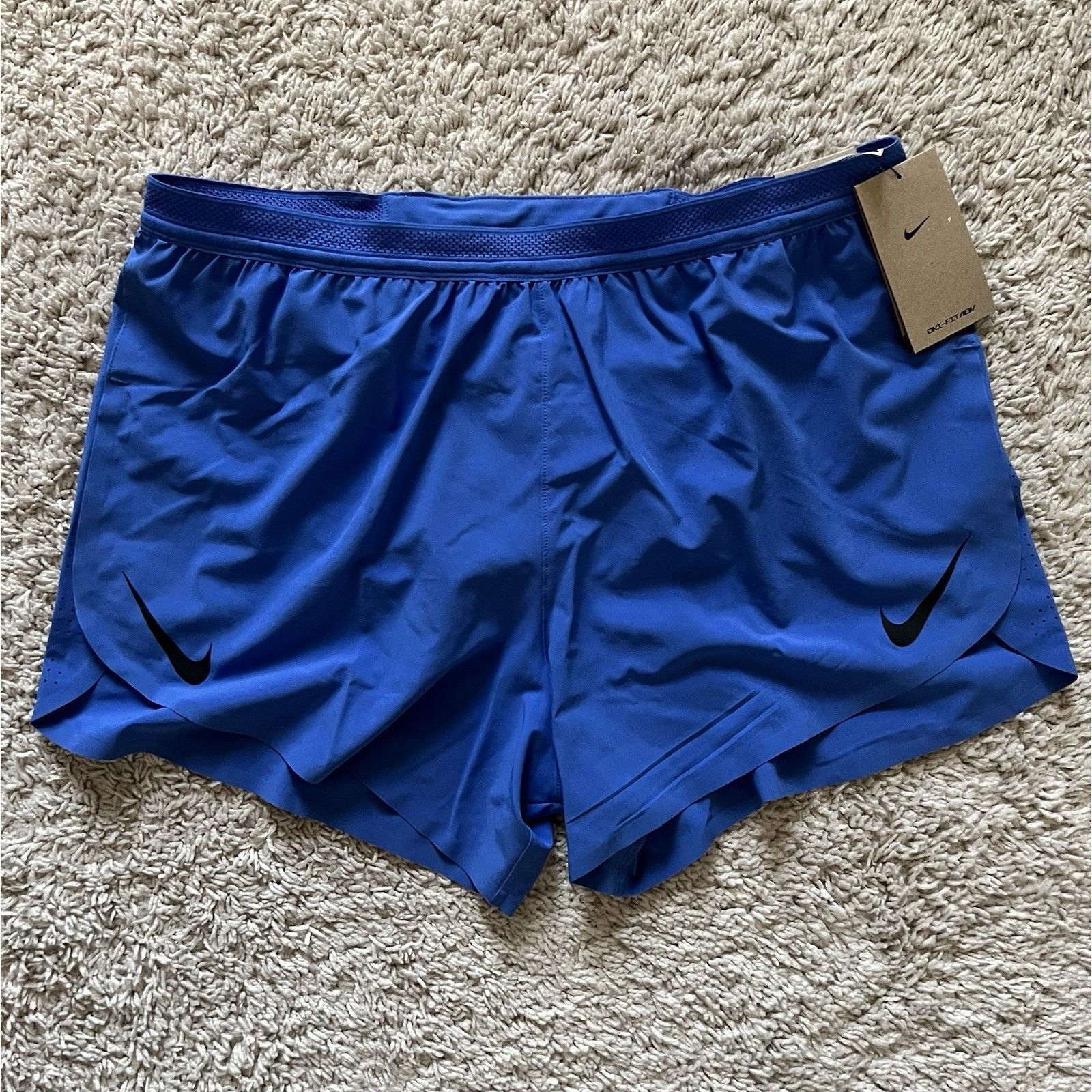 Nike Nike Aeroswift ADV 4" Running Shorts Men's Large Blue Size US 32 / EU 48 - 6 Thumbnail