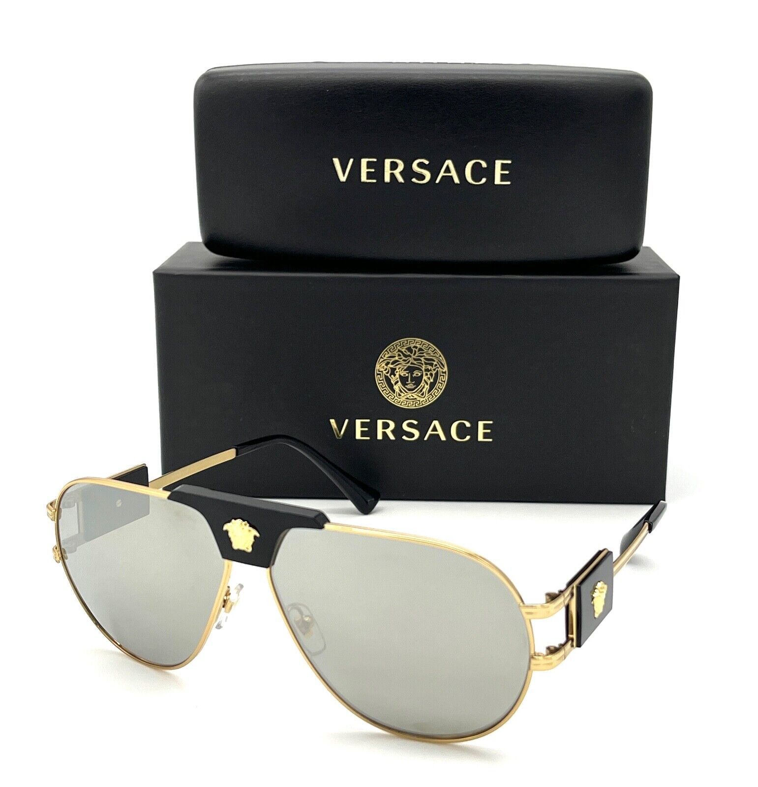 Versace NEW VERSACE VE2252-10026G Gold Black Size ONE SIZE - 1 Thumbnail