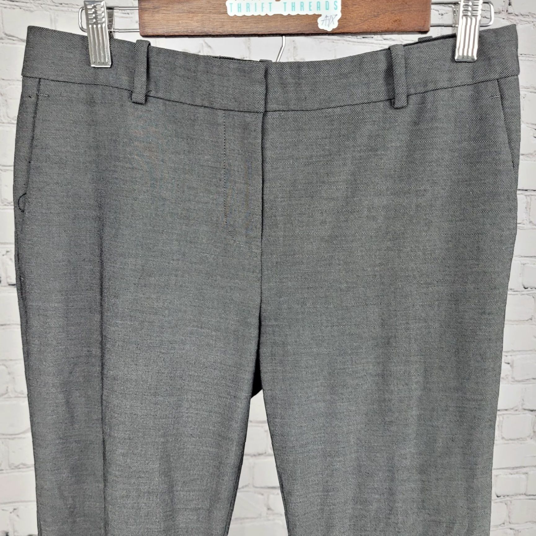 Ann Taylor Ann Taylor Grey Straight Pants Slacks Women Size 4 30x27 Size 27" / US 4 / IT 40 - 5 Thumbnail