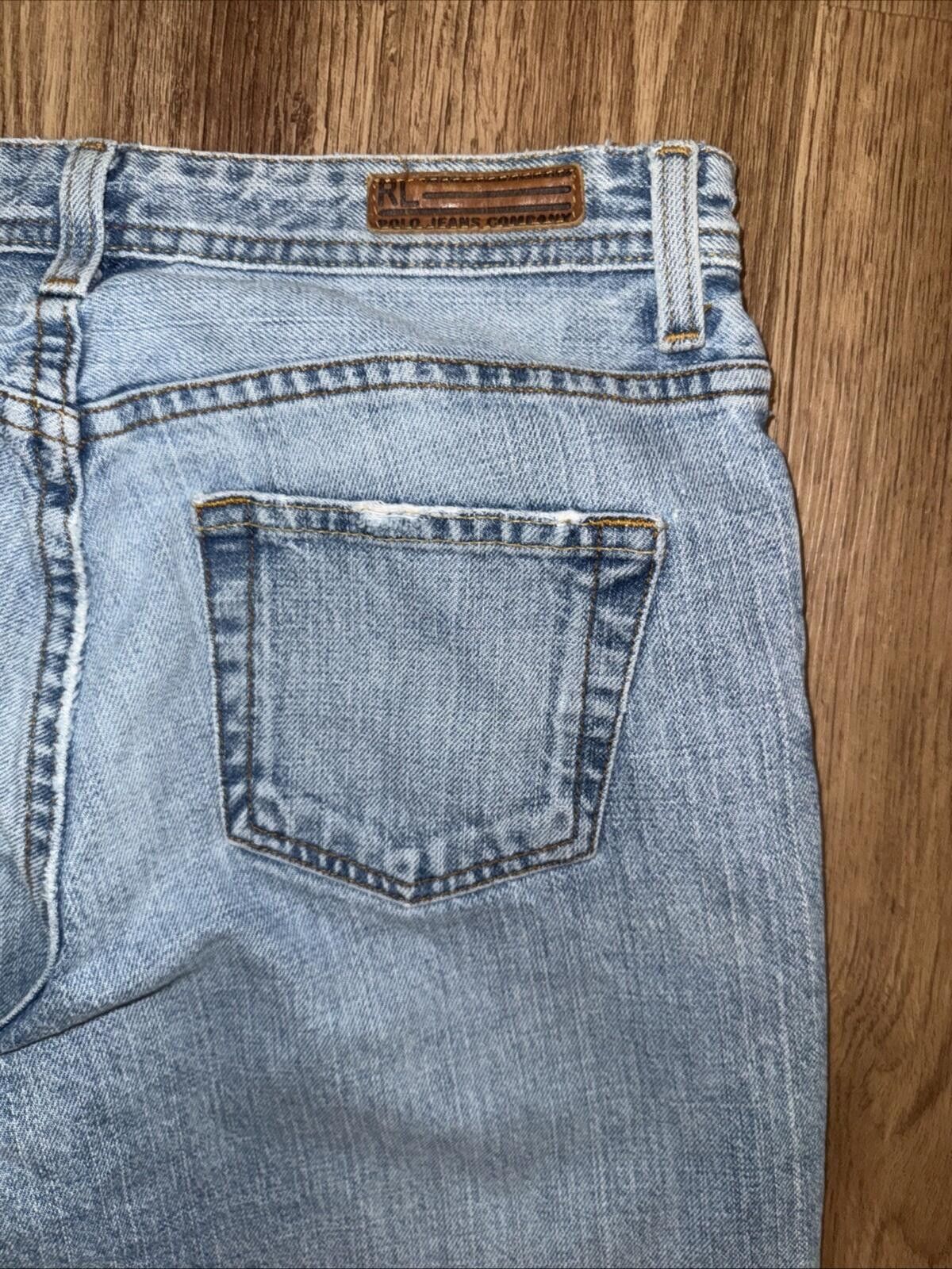 Polo Ralph Lauren Vtg 90's Y2K Polo Jeans RL Ralph Lauren Crop Saturday Jean Size 28" / US 6 / IT 42 - 6 Thumbnail