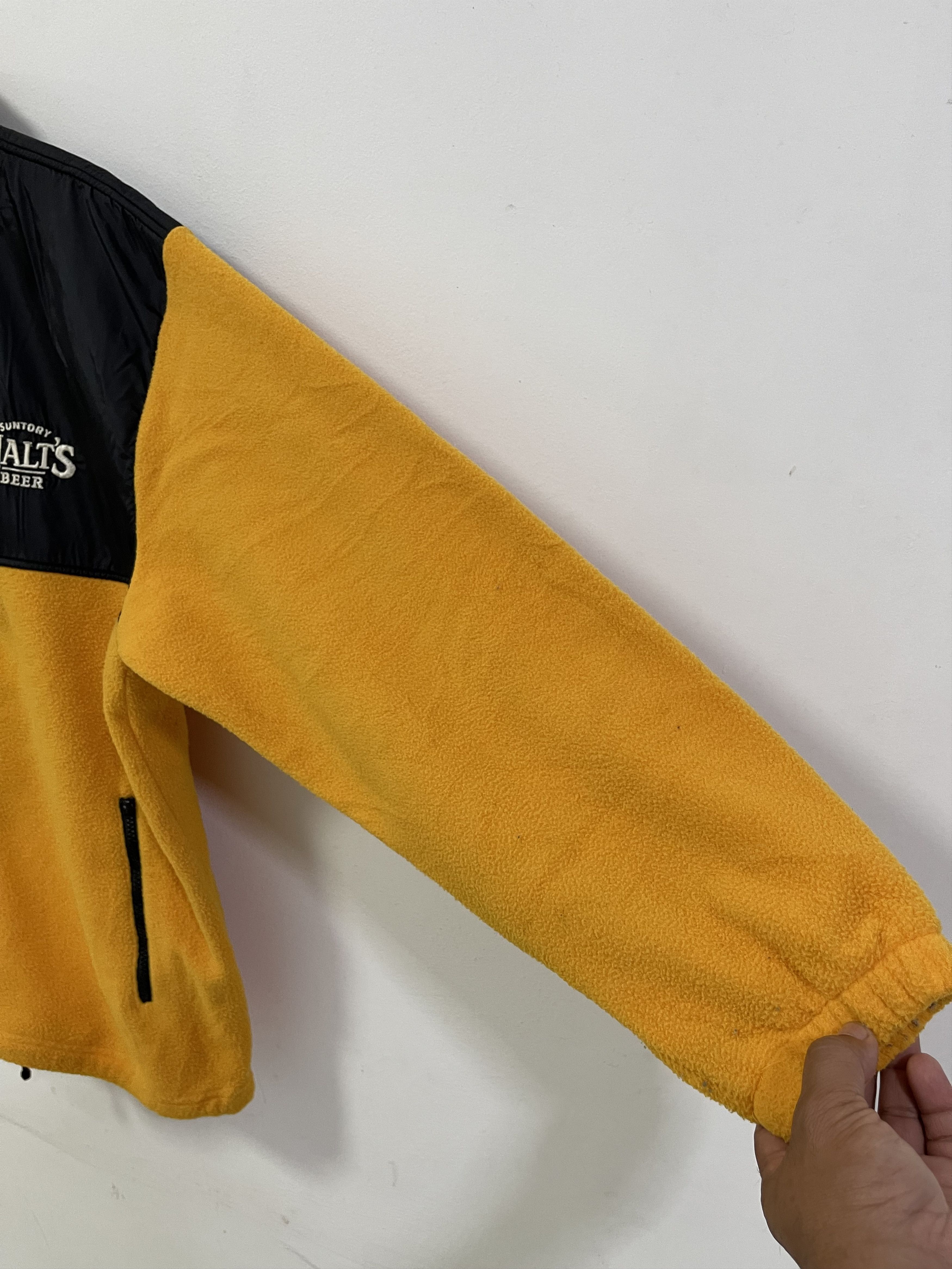 Japanese Brand × Vintage Vintage Suntory Malts Beer Embroidery Two Tone Fleece Zipper Size US L / EU 52-54 / 3 - 3 Thumbnail