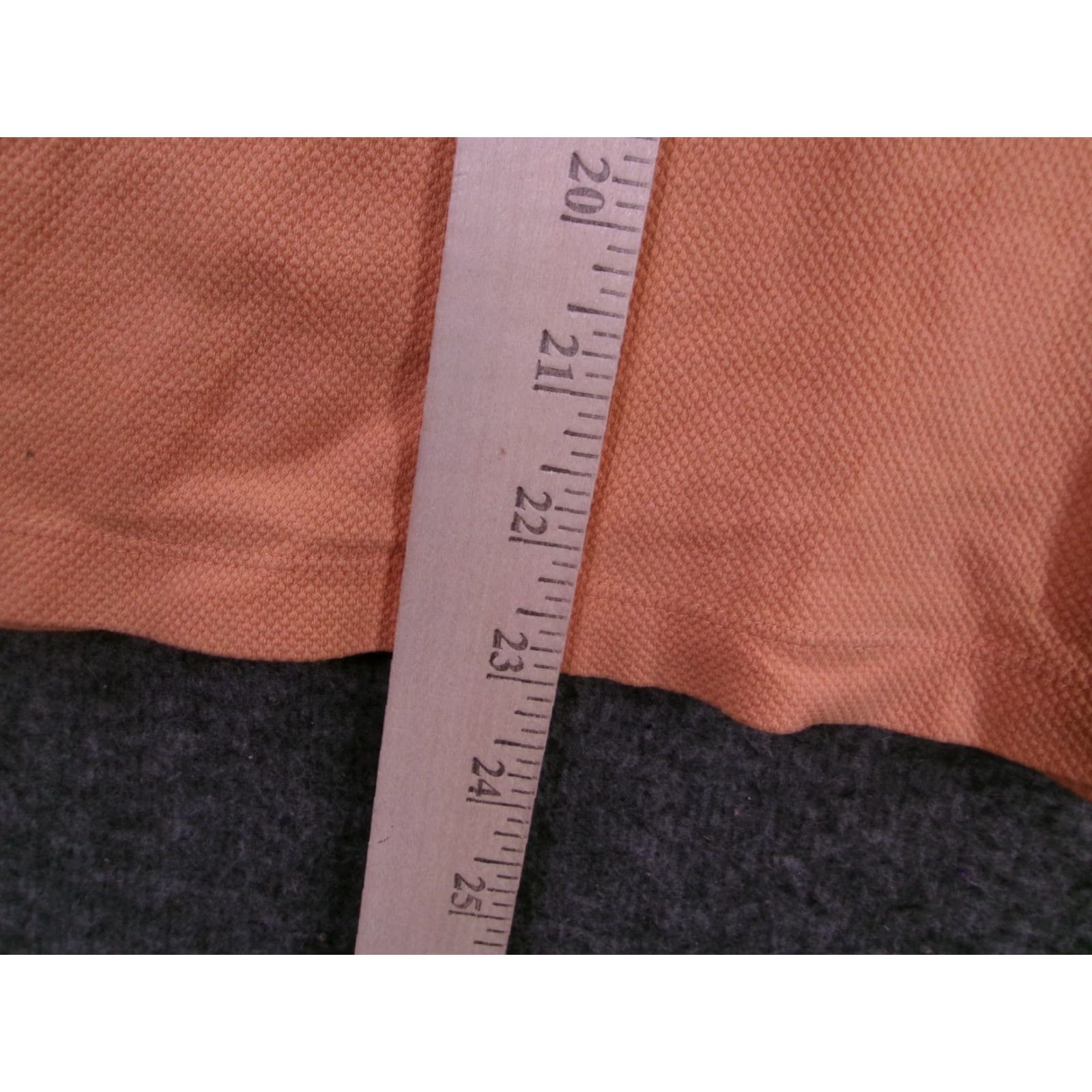 Vintage L.L. Bean Polo Shirt Women Large Orange Solid Short Sleeve Collared Cotton Blend Basic Classic Preppy 90s? Size L / US 10 / IT 46 - 5 Thumbnail