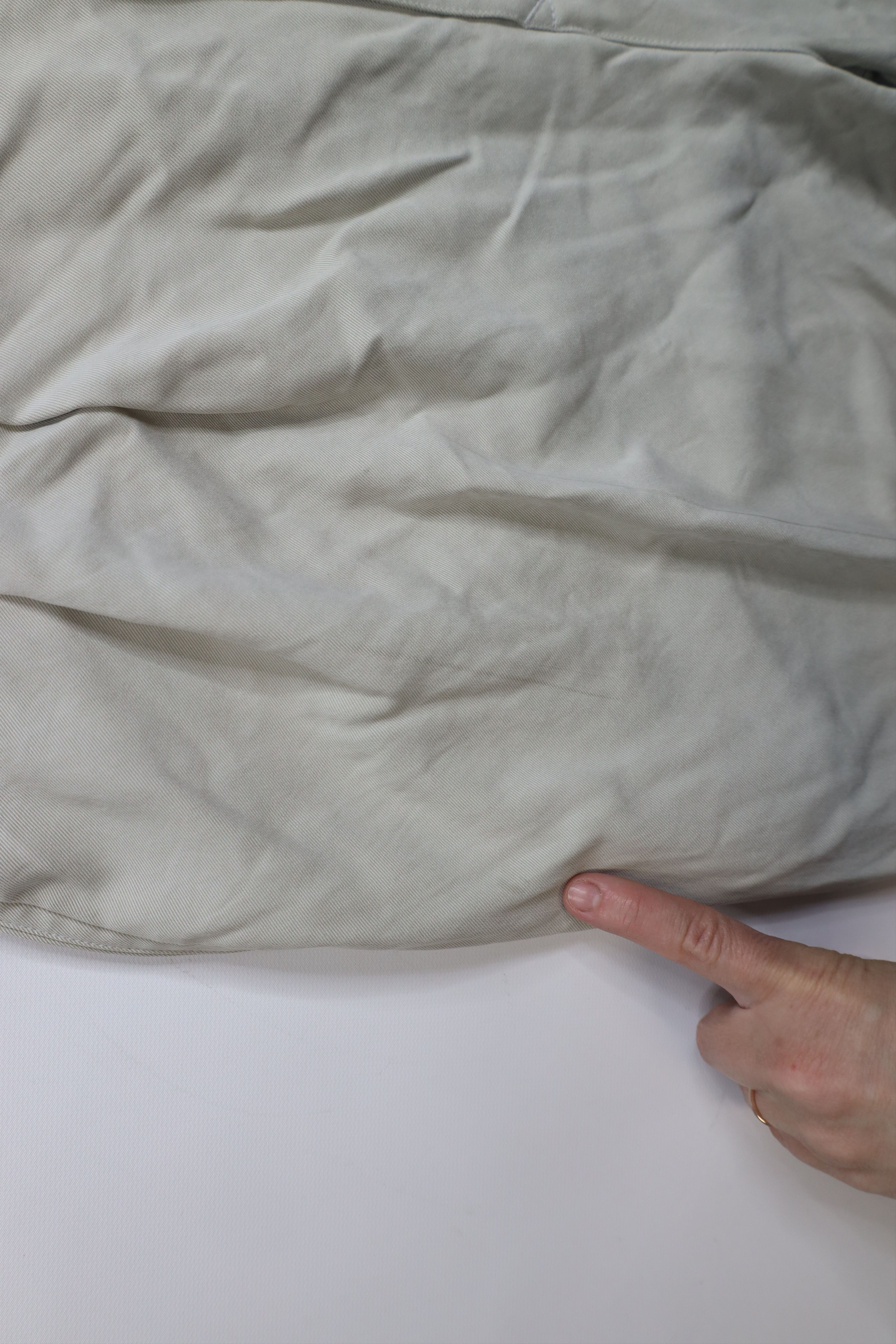 Tommy Bahama × Vintage Vintage 90s Tommy Bahama Silk Wide Leg Chino Pants Gray Size US 38 / EU 54 - 9 Thumbnail