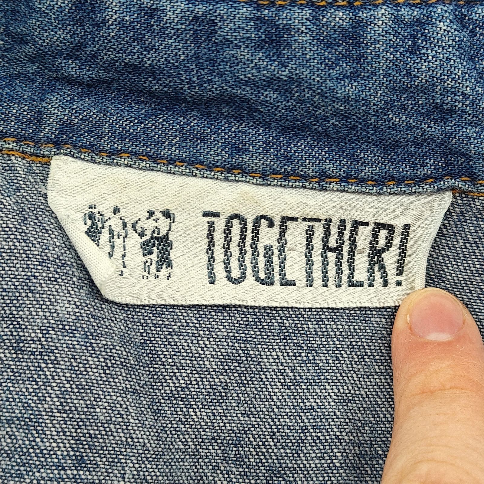 Vintage Vintage Together Denim Shirt Teddy Bear Applique Shirt M Size M / US 6-8 / IT 42-44 - 3 Thumbnail