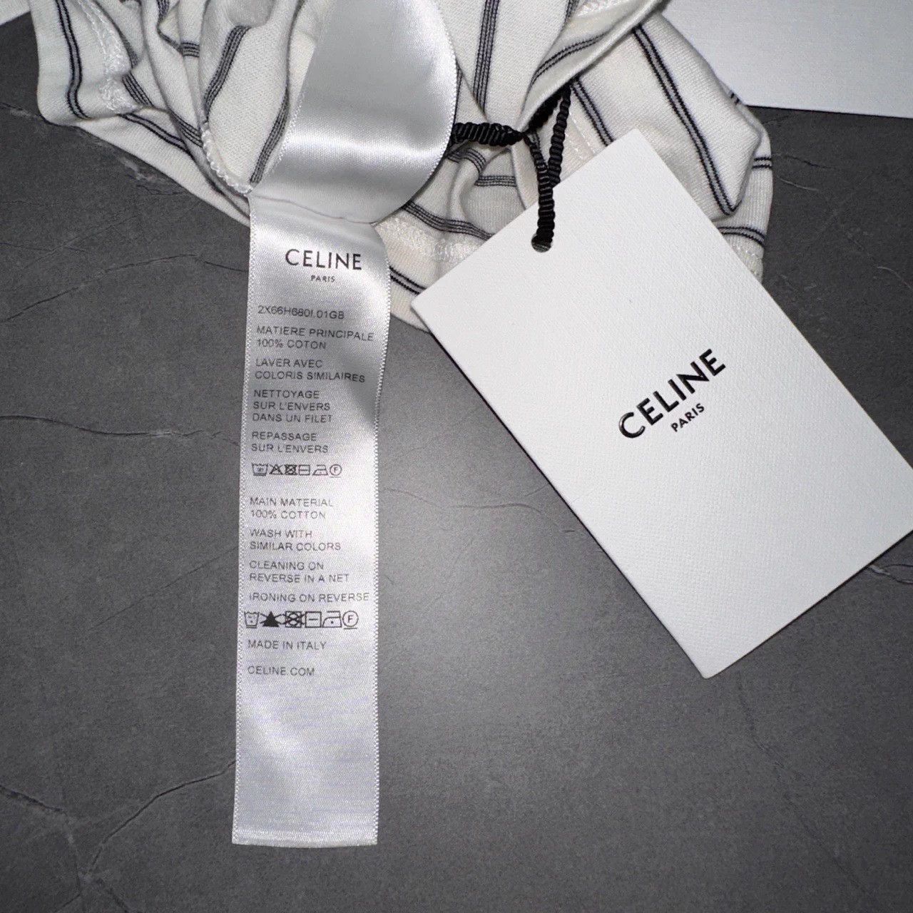 Celine CELINE striped colorblock short-sleeve tee M Size M / US 6-8 / IT 42-44 - 6 Thumbnail