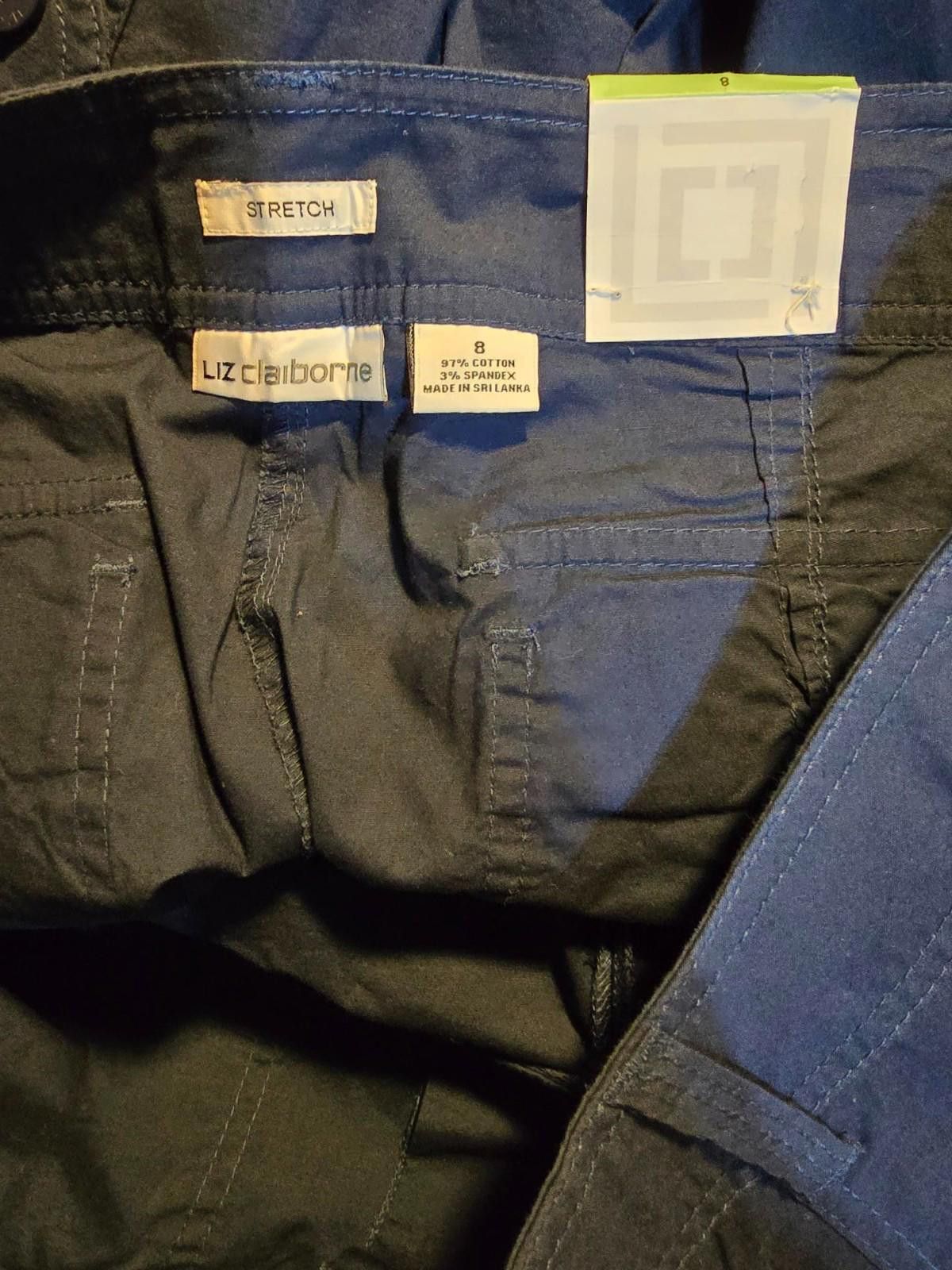 Other Liz Claiborne Stretch Indigo Blue Pants Pockets Boot Cut Size 30" / US 8 / IT 44 - 4 Thumbnail
