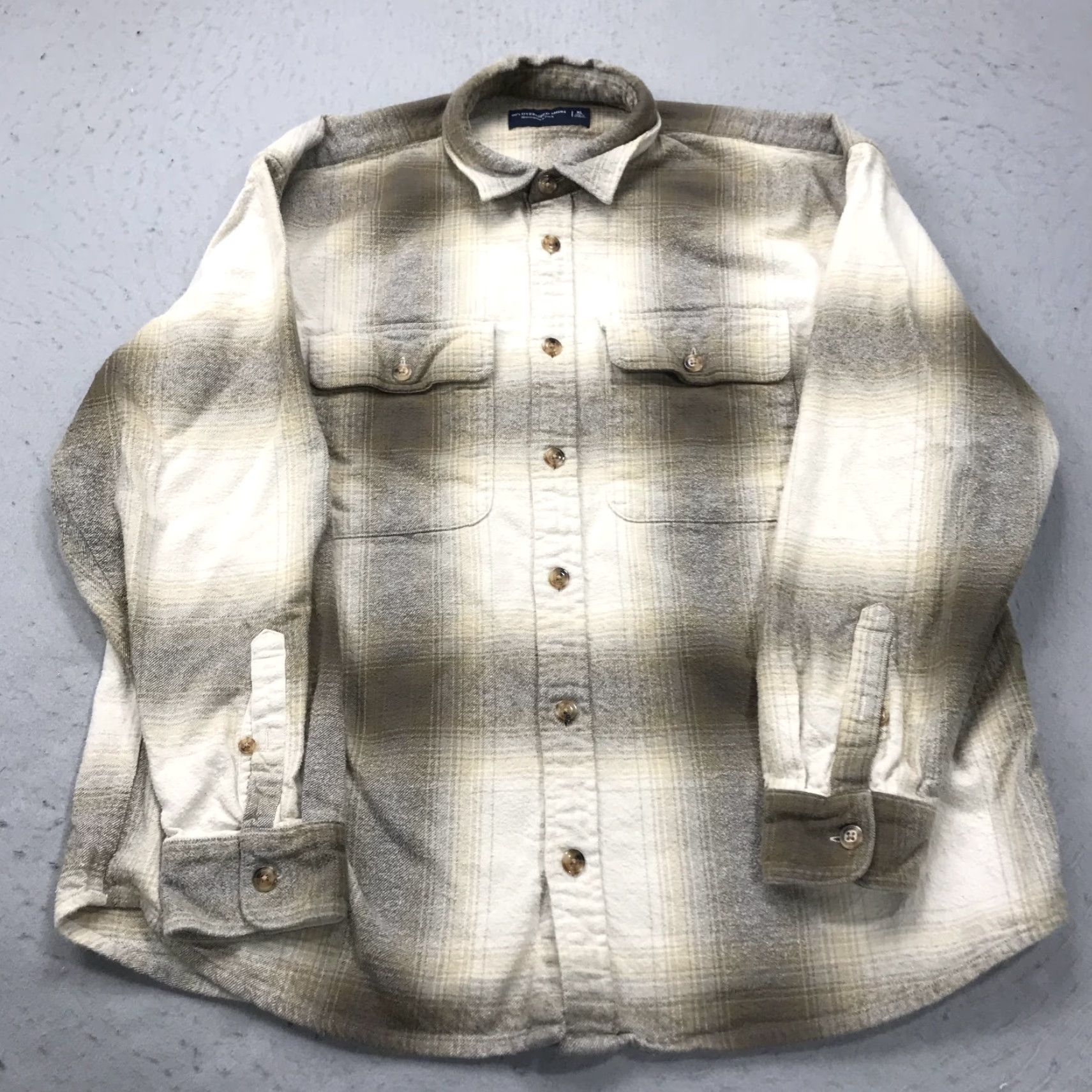 Abercrombie & Fitch Abercrombie and Fitch Shirt Mens XL Brown 90s Oversized Flannel Cotton Size US XL / EU 56 / 4 - 2 Thumbnail