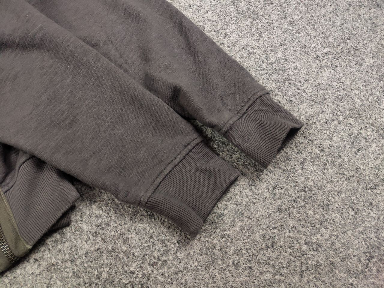 Allsaints Allsaints Rider CrewChek Military Zip Pocket Gray Sweatshirt Size US S / EU 44-46 / 1 - 8 Thumbnail