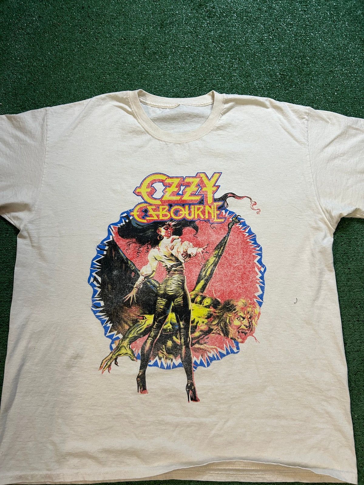 Band Tees Ozzy ozbourne tour 86 white tee Size US L / EU 52-54 / 3 - 6 Thumbnail