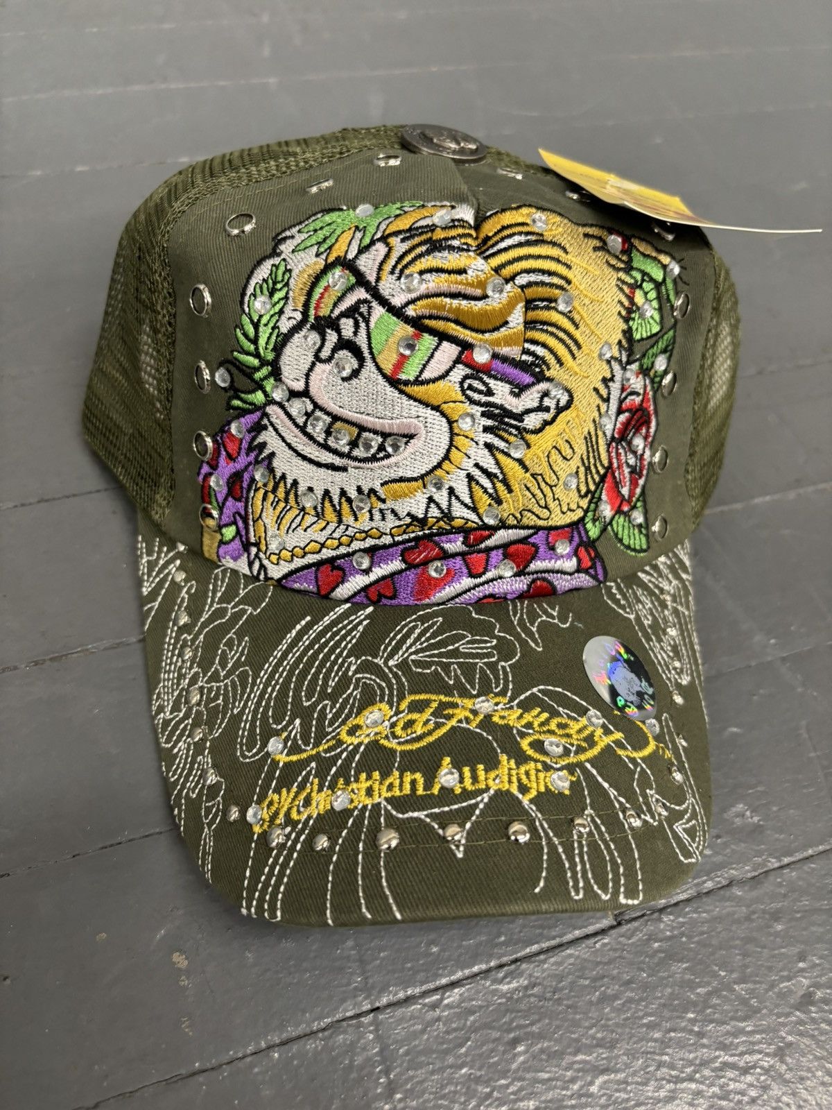 Ed Hardy Y2K Ed Hardy hat vintage tattoo emo grunge skater Size ONE SIZE - 2 Thumbnail