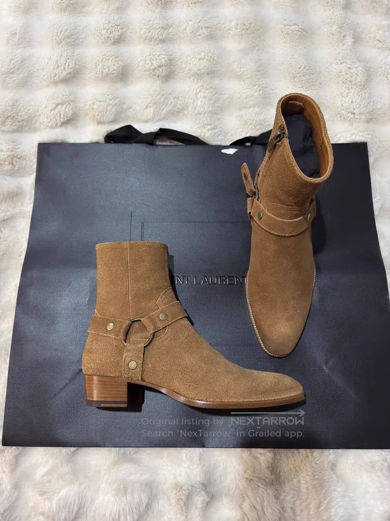 Saint Laurent Paris Saint Laurent Paris Suede Chelsea Boots | Grailed