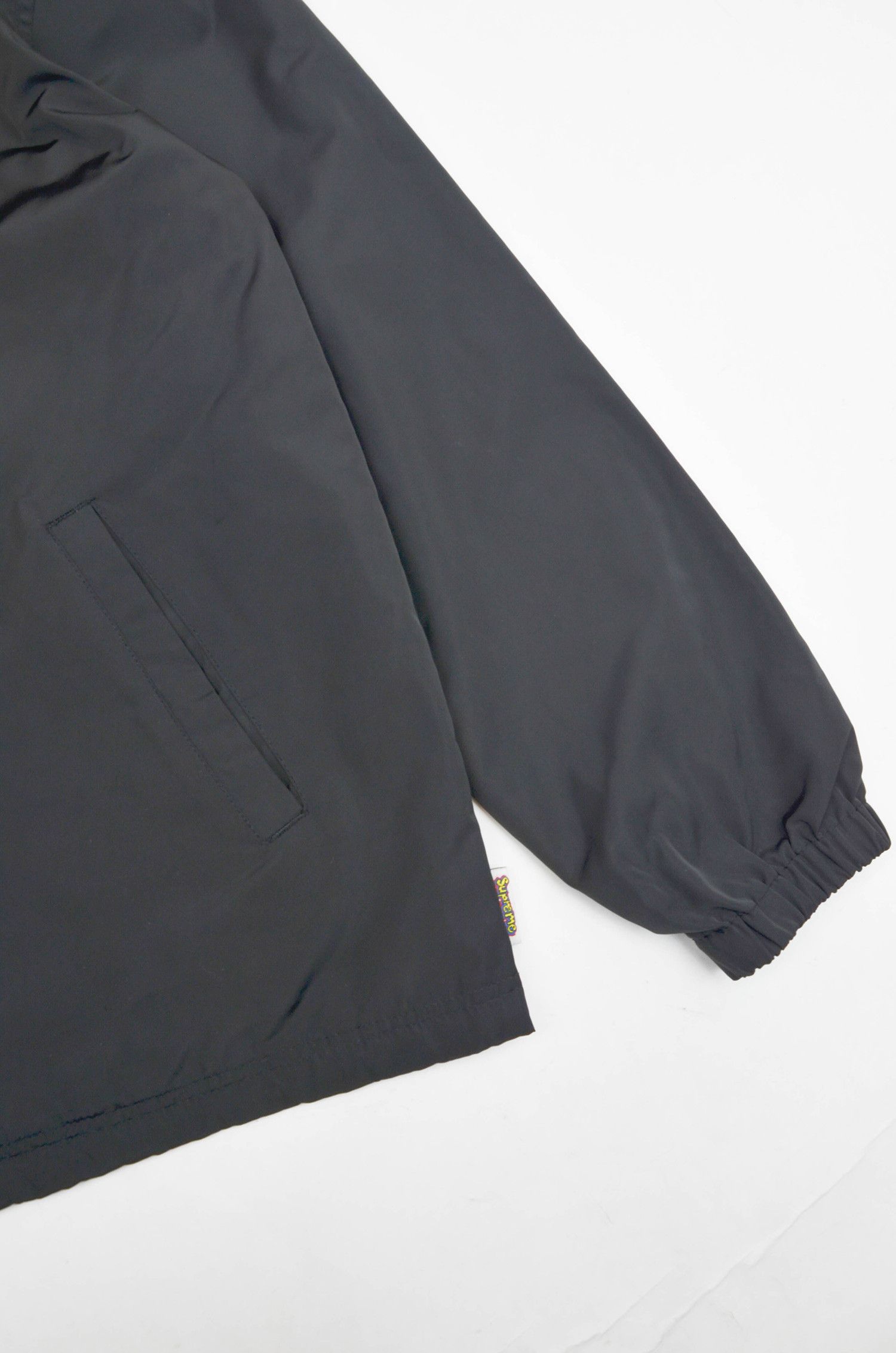 Supreme Supreme Black Coach Jacket Embroidered Logo – Size M Size US M / EU 48-50 / 2 - 4 Thumbnail