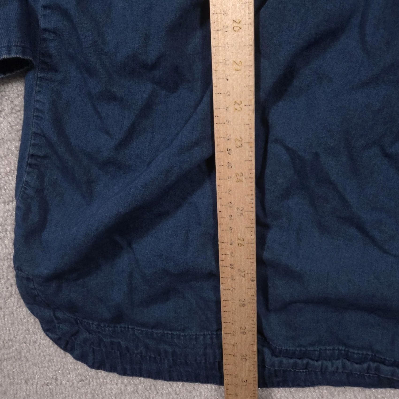 Old Navy Old Navy Shirt Dress Womens M Blue Long Sleeve Chambray Pockets Collared Size M / US 6-8 / IT 42-44 - 7 Thumbnail