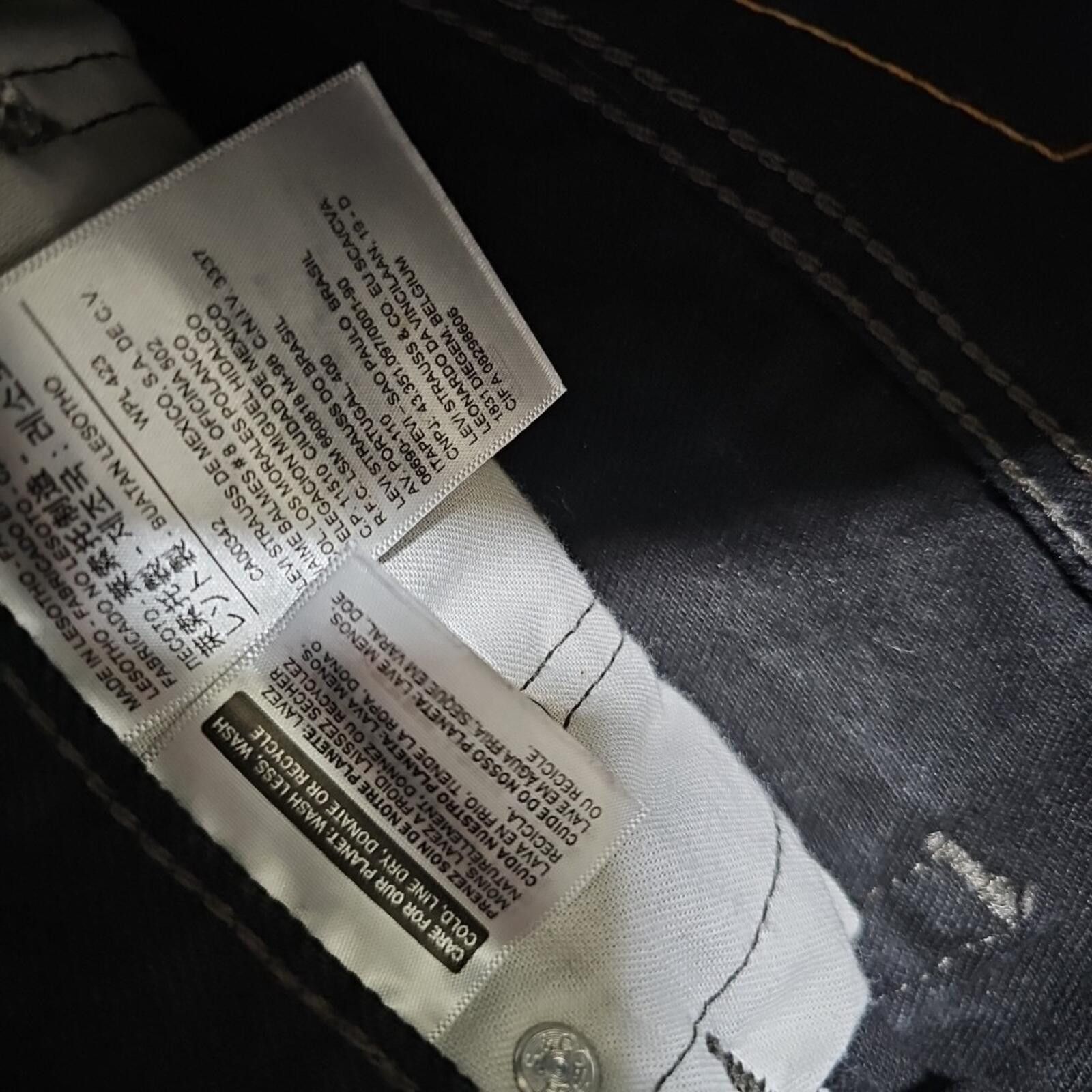 Levi's Levis 550 34x30 Black Jeans Size US 34 / EU 50 - 4 Thumbnail