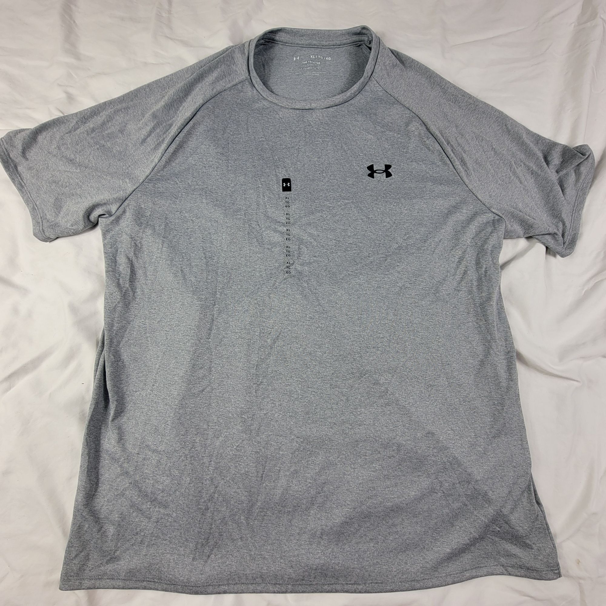 Under Armour Under Armour Mens XL Gray The Tech Tee Shirt Short Sleeve At Size US XL / EU 56 / 4 - 1 Thumbnail
