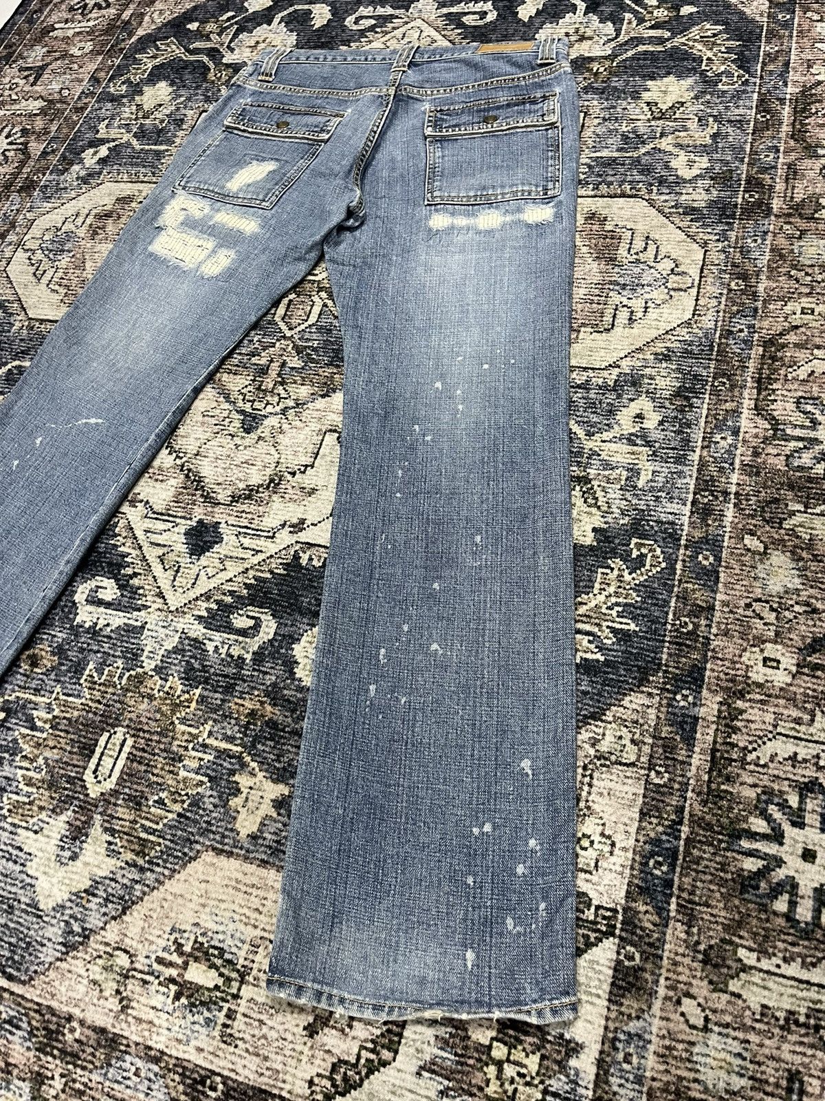 Boycott × If Six Was Nine × Vintage Vintage BOYCOTT Bush Pants Distressed Denim Pants Size US 33 - 12 Thumbnail