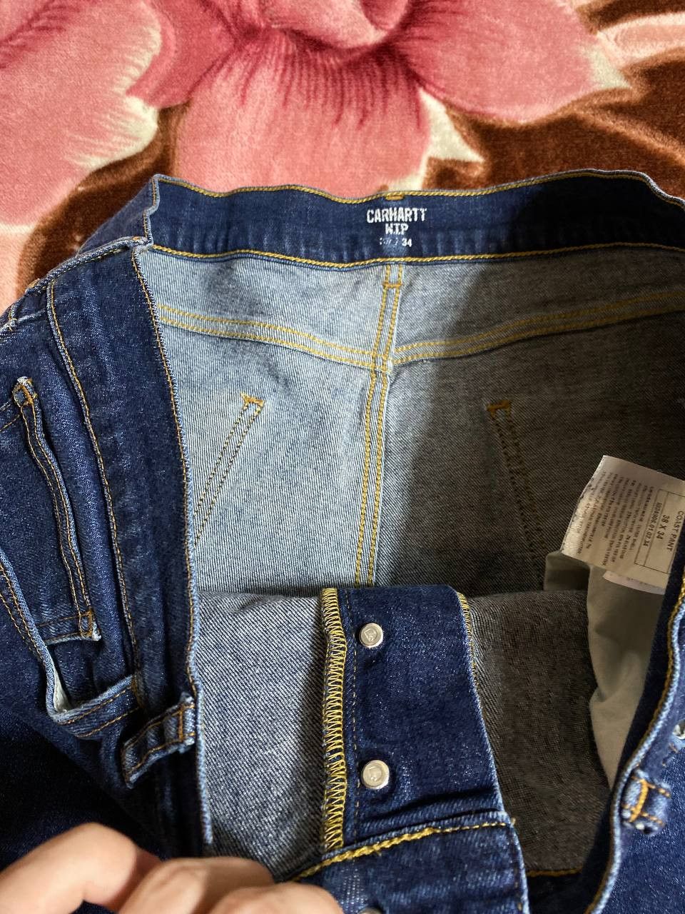Carhartt × JNCO × Vintage Crazy vintage y2k carhartt baggy faded jeans distressed Size US 38 / EU 54 - 10 Thumbnail
