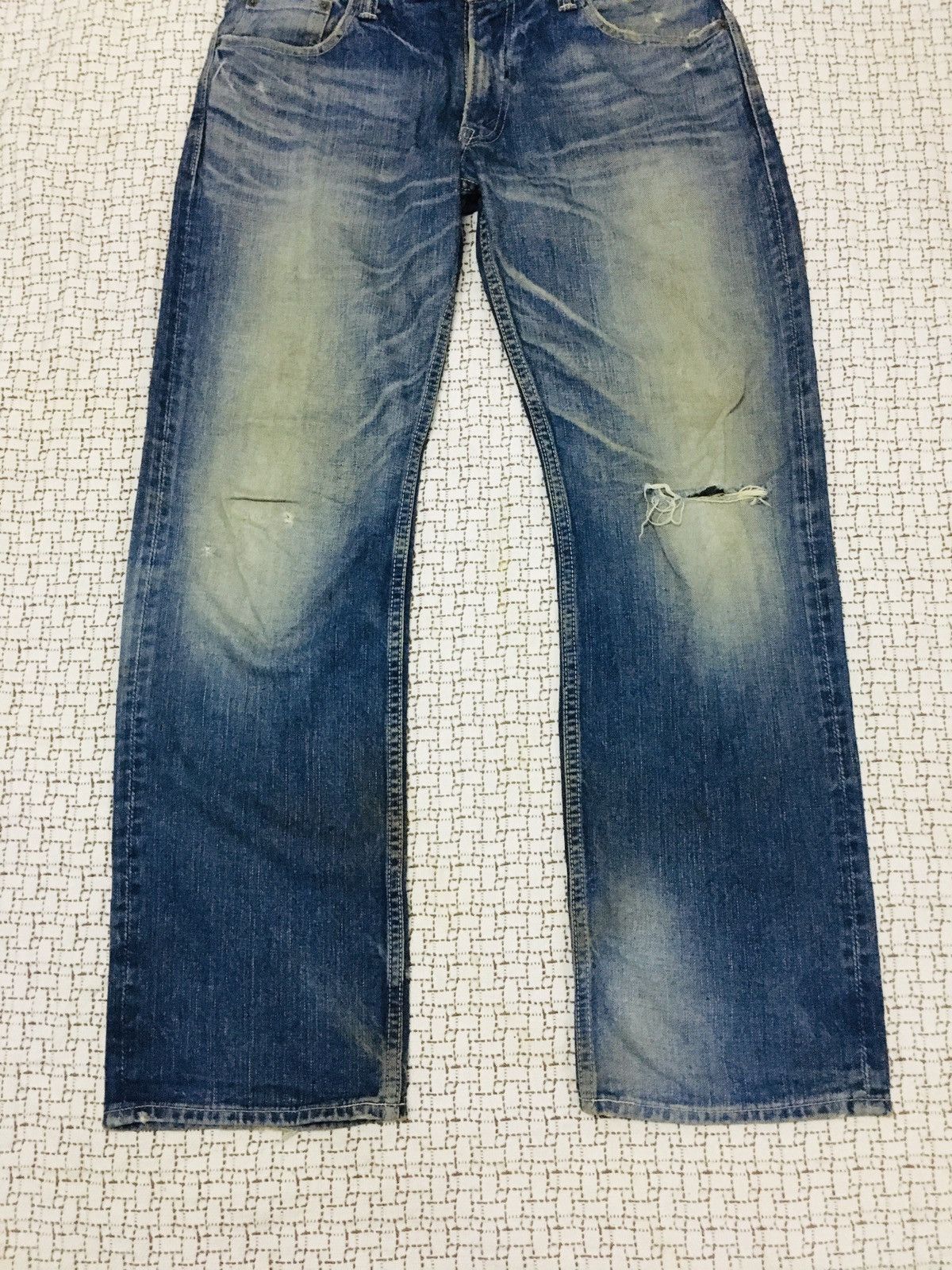 TMT TMT Japan Distressed Jeans (17) Size US 32 / EU 48 - 3 Thumbnail