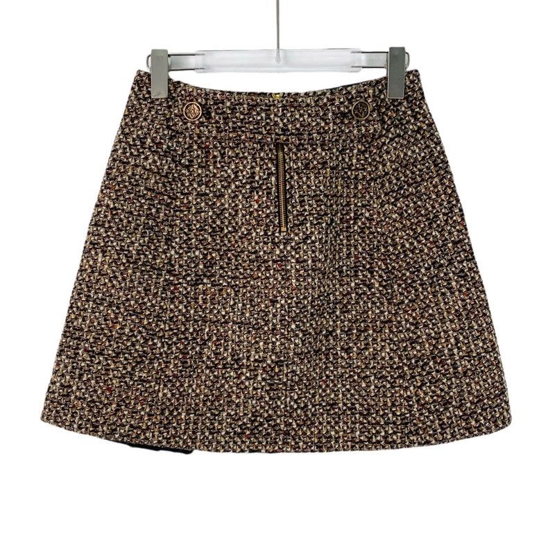 Louis Vuitton Louis Vuitton Brown logo wool knit casual skirt Size 39" - 2 Thumbnail