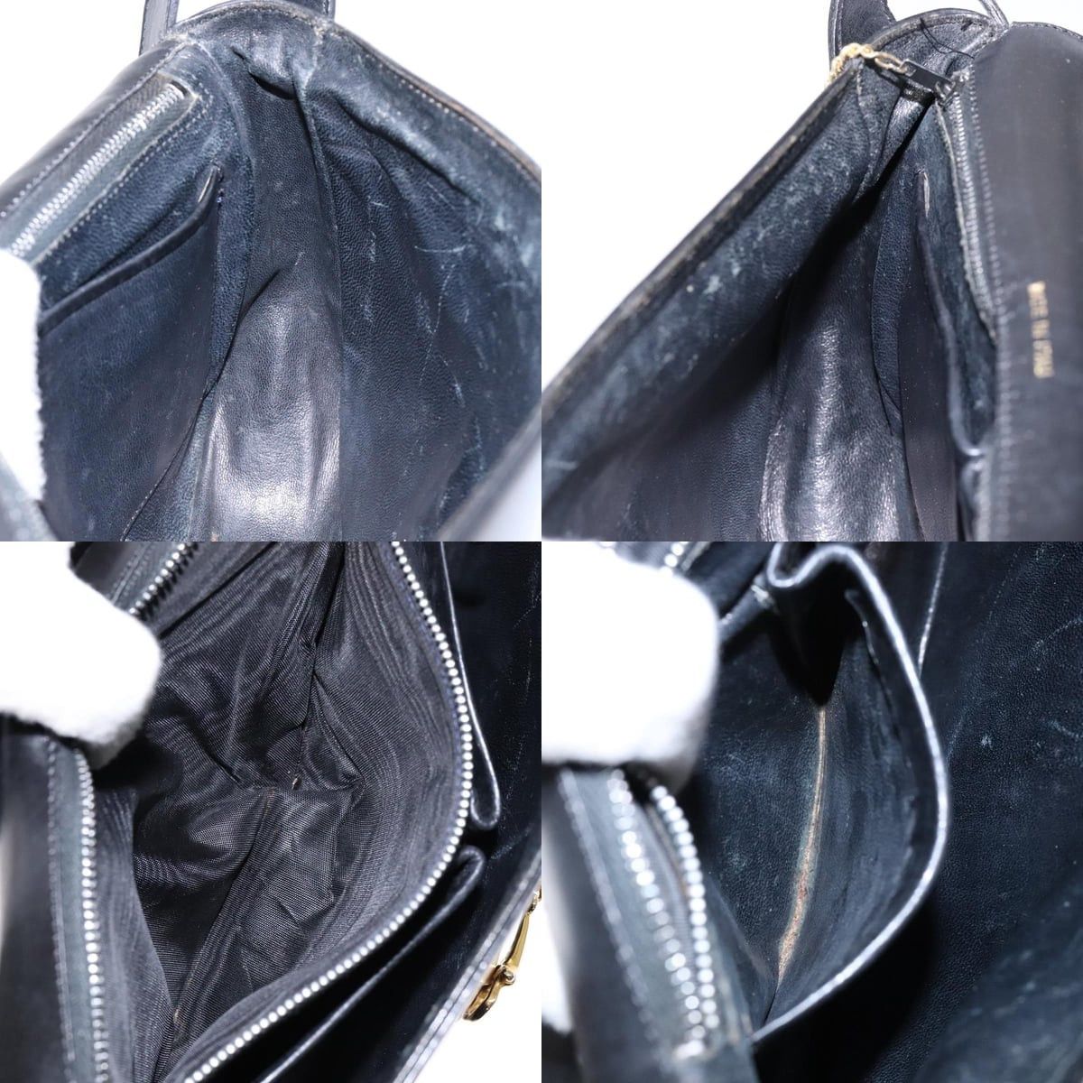 Celine CELINE Shoulder Bag Leather Black Gold Size ONE SIZE - 12 Thumbnail