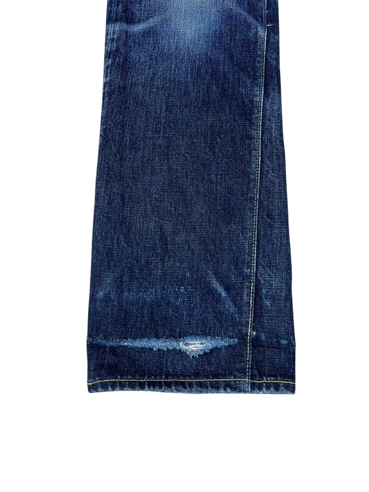 Full Count & Co. Vintage Full Count Japan Distressed Denim Selvedge Jeans Size US 30 / EU 46 - 7 Thumbnail