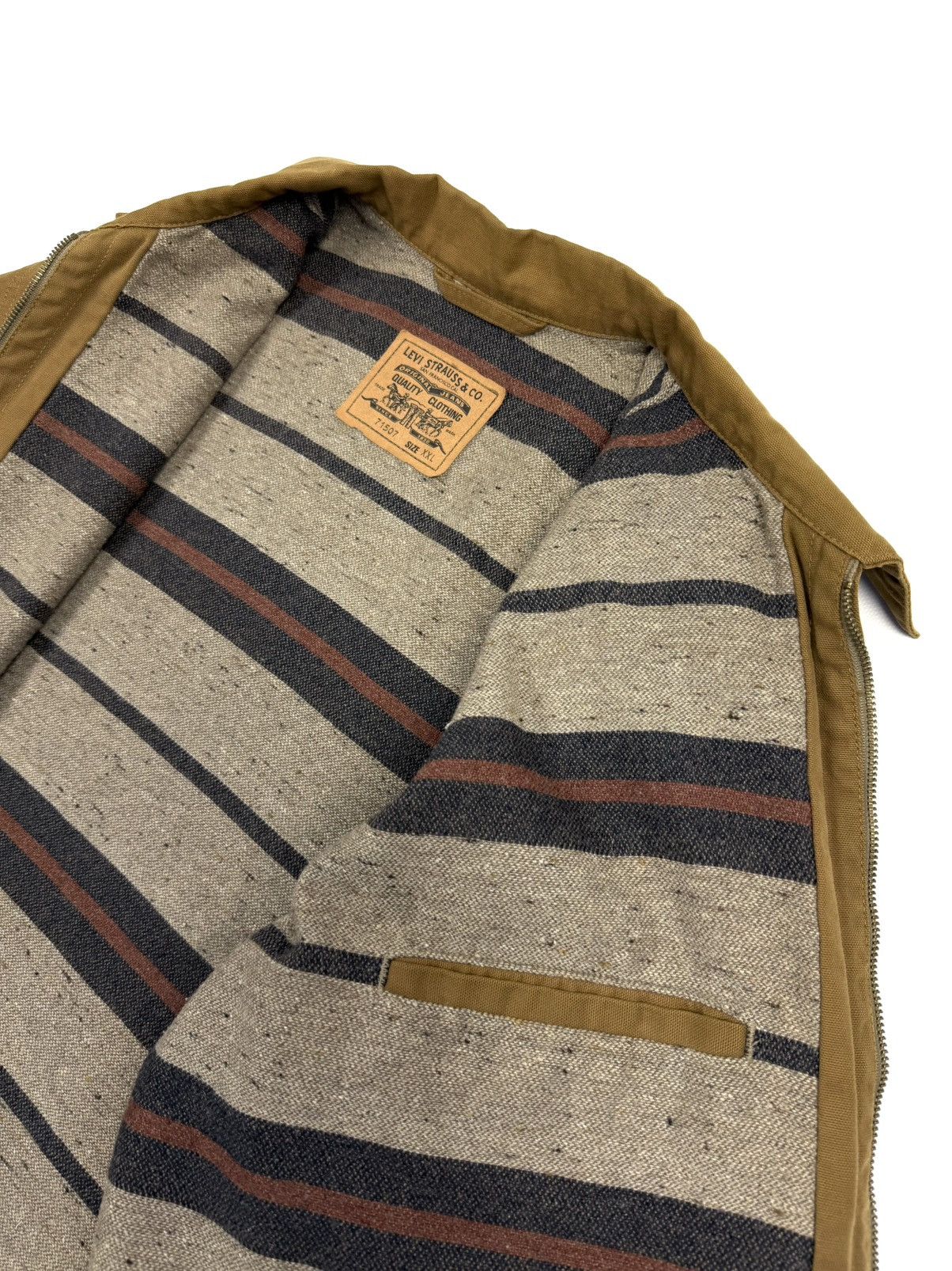 Levi's Vintage Clothing Vintage 90s Levi's Mustard Blanket Workwear Jacket Italy XXl Size US XXL / EU 58 / 5 - 11 Thumbnail