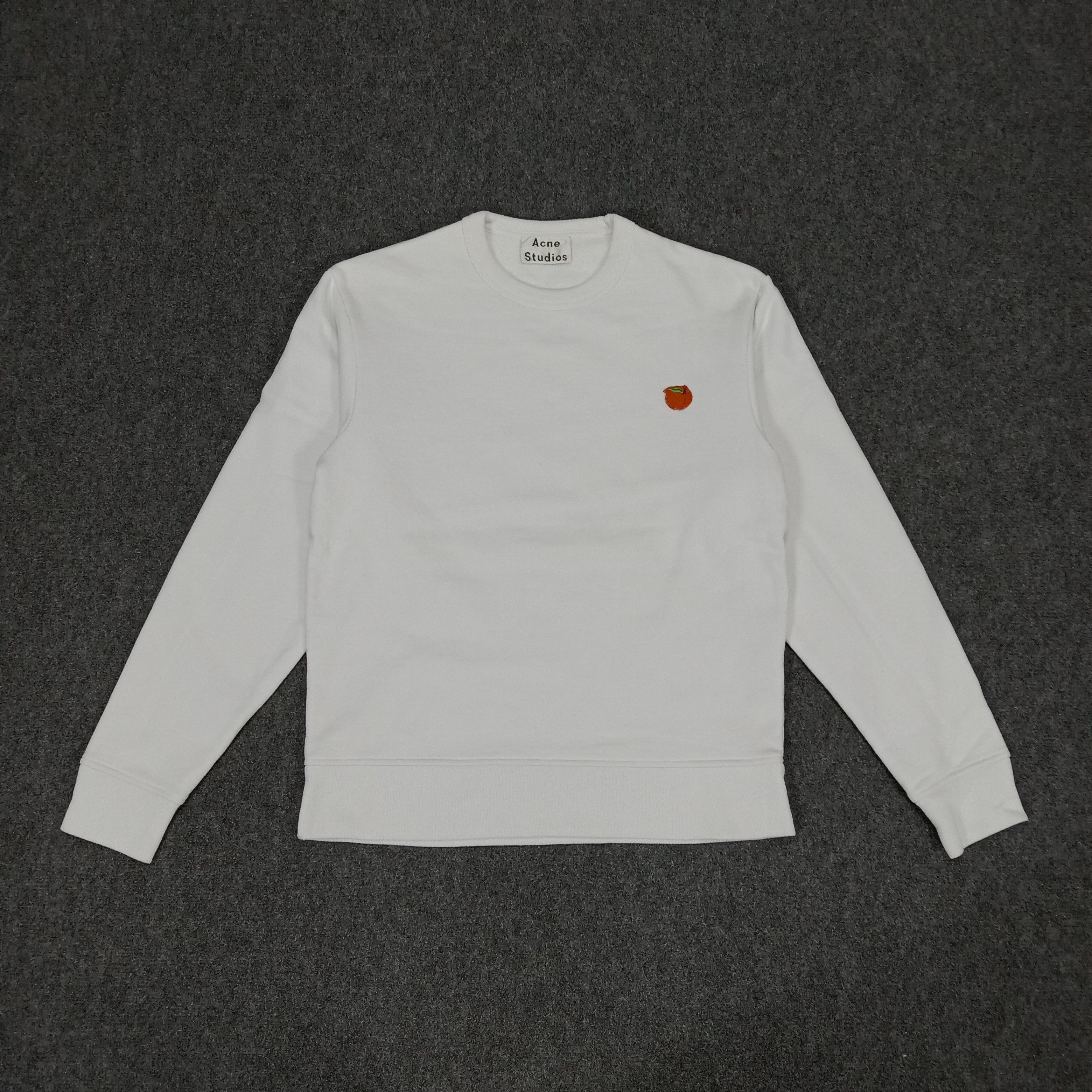 Acne Studios × Vintage Acne Studios Small Logo Design White Sweatshirt Size US S / EU 44-46 / 1 - 1 Thumbnail