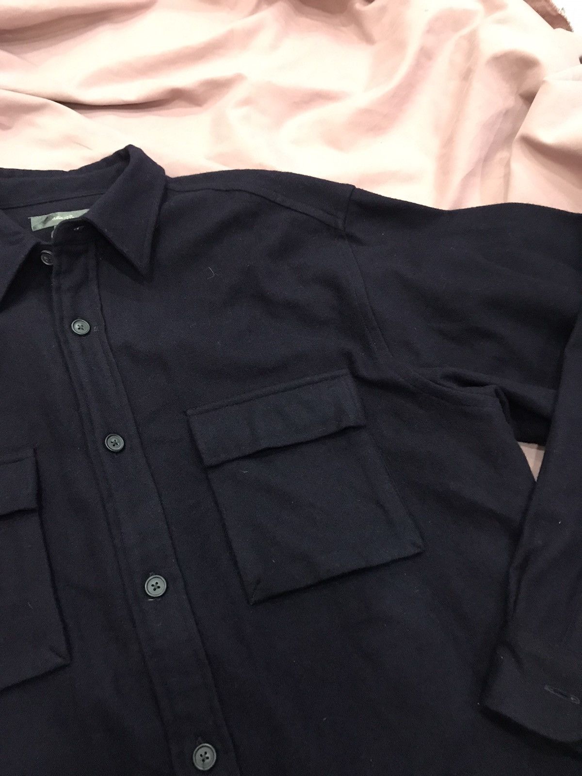 Eddie Bauer WOOL CASHMERE EDDIE BAUER NAVY WOOL OVERSHIRT LIGHTWEIGHT Size US L / EU 52-54 / 3 - 2 Thumbnail
