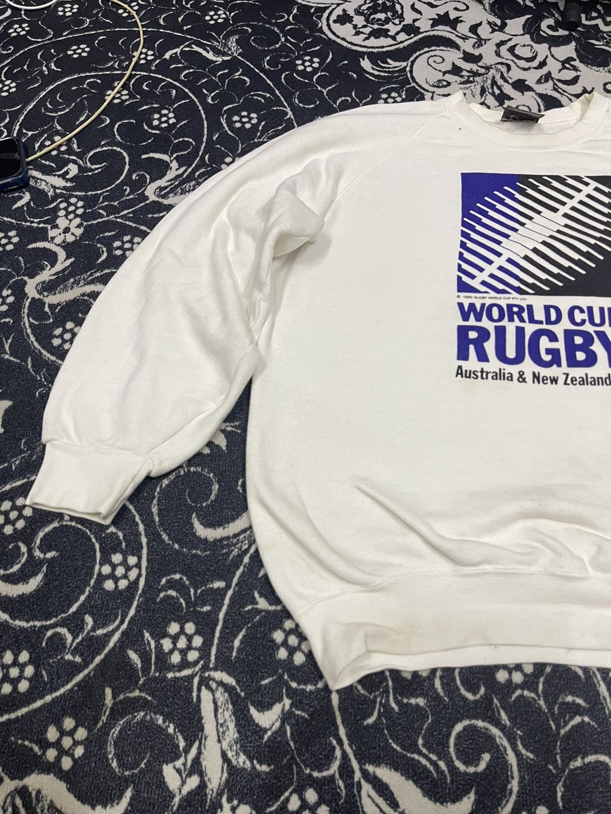 Canterbury of New Zealand 1985 CANTERBURY OF NEW ZEALAND RUGBY WORLD CUP CREWNECK Size US S / EU 44-46 / 1 - 4 Thumbnail