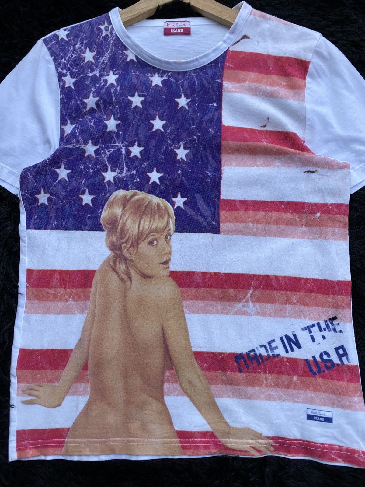 Paul Smith Rare Vintage Paul Smith American Flag Tshirt Size US S / EU 44-46 / 1 - 5 Thumbnail