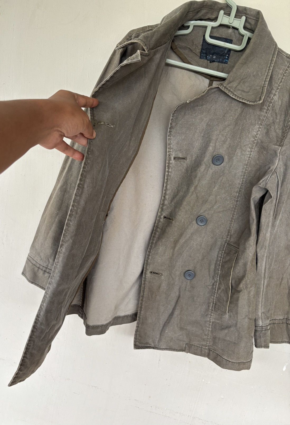 Japanese Brand Japanese Spec Outfitter Double Breasted Coat Denim Jacket Size US M / EU 48-50 / 2 - 7 Thumbnail