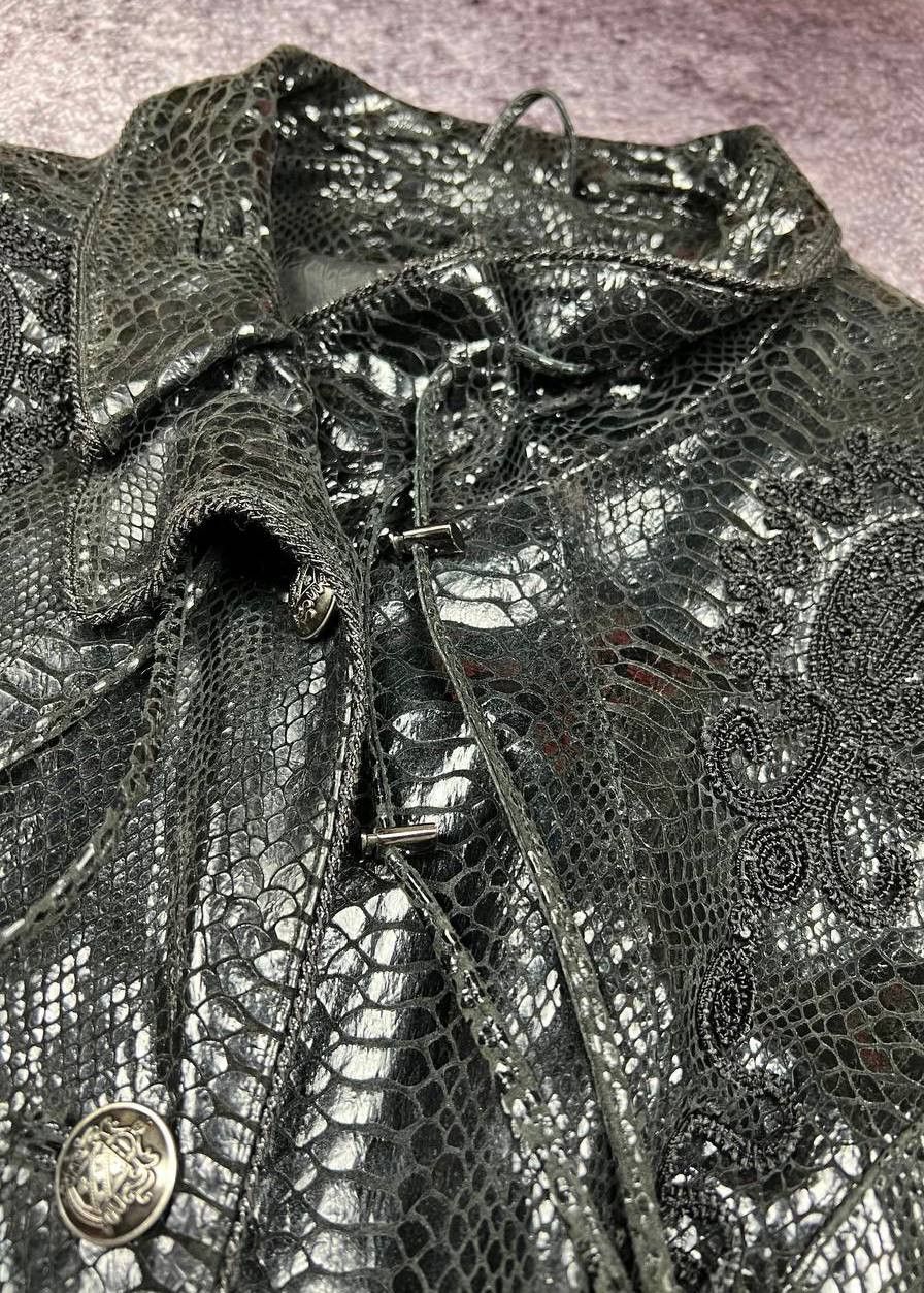 Hysteric Glamour Vintage Y2k Snakeskin Leather Lacquer Jacket Snake Print Size L / US 10 / IT 46 - 8 Thumbnail
