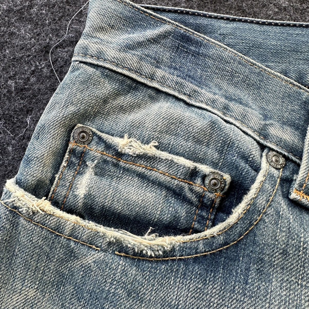 If Six Was Nine Blue Cult Made in Usa Flare Distressed Denim D671 Size US 30 / EU 46 - 12 Thumbnail