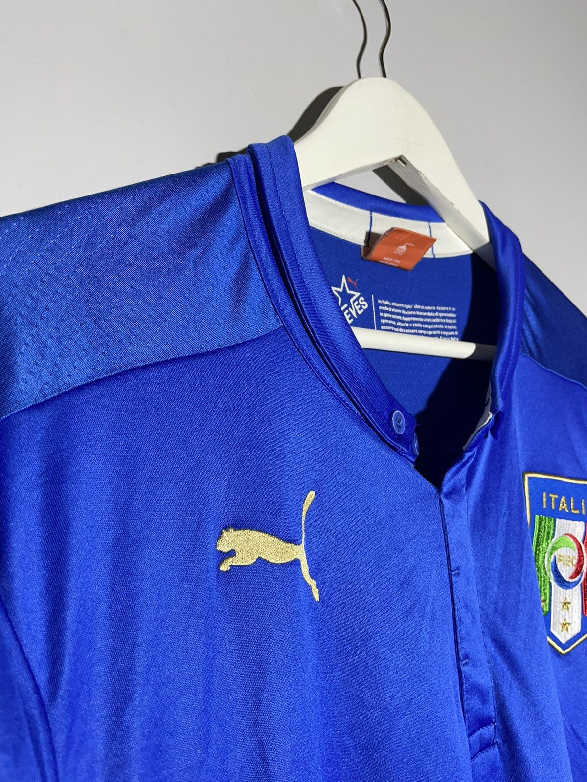 Puma National Team Italy Puma 2014 Home Football Shirt Size US XXL / EU 58 / 5 - 7 Thumbnail
