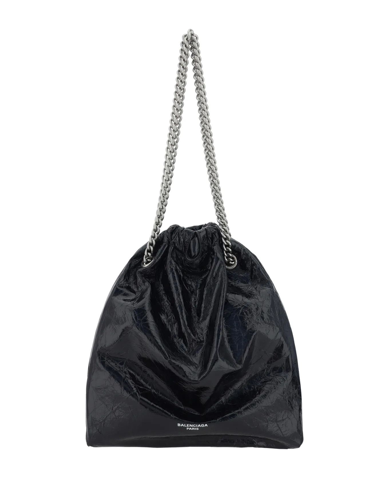 Balenciaga o1la1rc1a1125 Size: OS / Crush Tote Bag in Black Size ONE SIZE - 1 Thumbnail