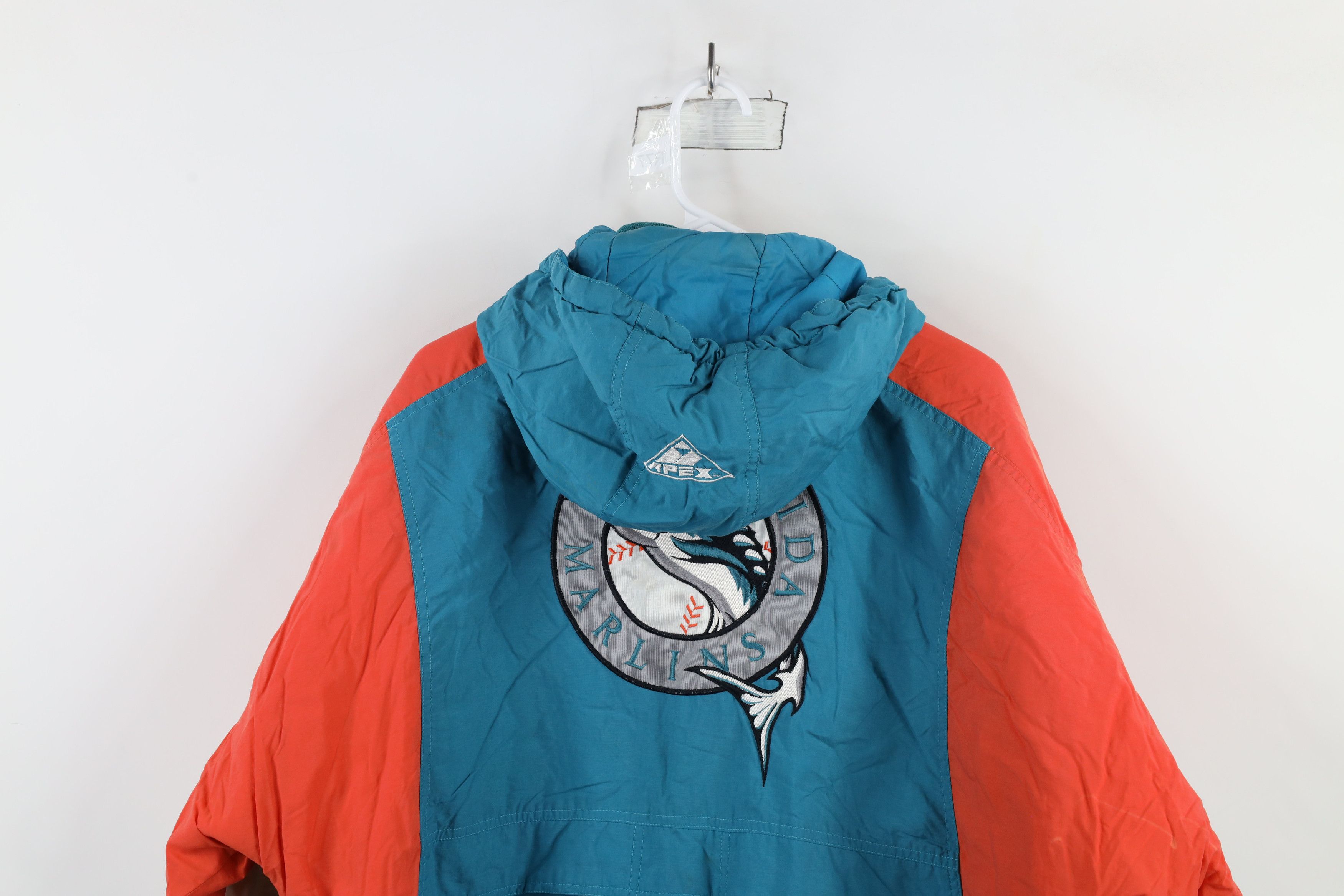 Vintage Vintage 90s Spell Out Florida Marlins Baseball Puffer Jacket Size US L / EU 52-54 / 3 - 17 Thumbnail