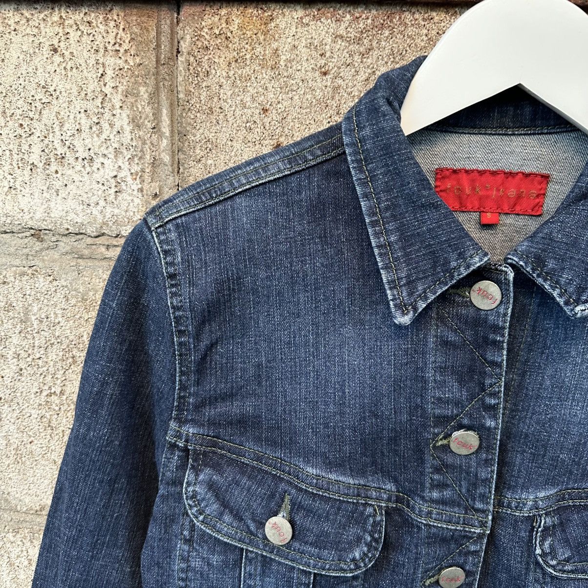 FCUK Vintage Women’s Fcuk Denim Jacket Size S Y2K 00s USA Size S / US 4 / IT 40 - 6 Thumbnail