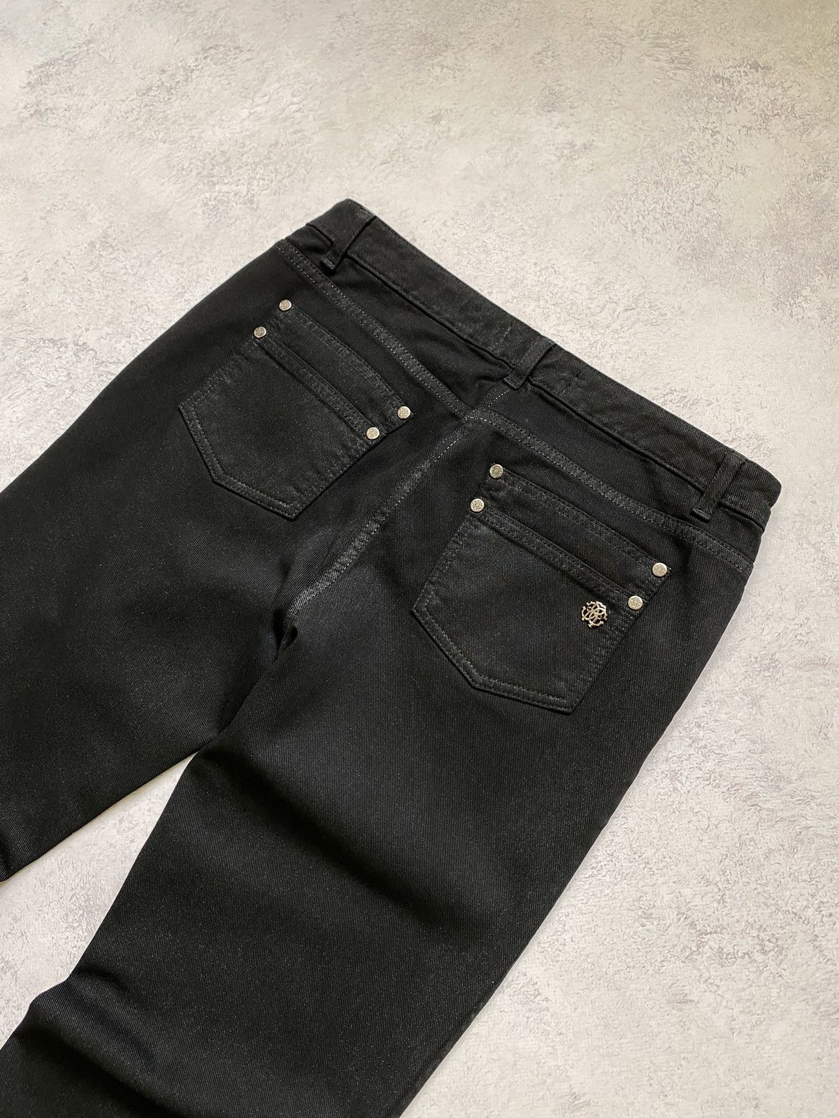 Roberto Cavalli Women’s Avant Garde Roberto Cavalli Denim Pants Size 42 Size 28" / US 6 / IT 42 - 13 Thumbnail