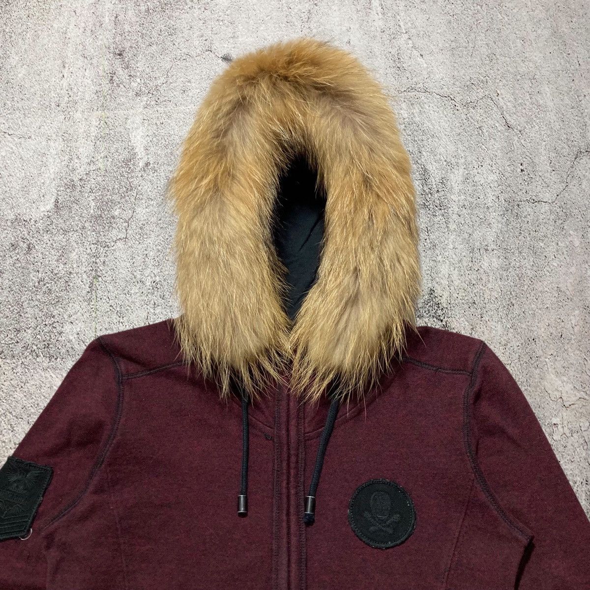 Japanese Brand 2000s Buckaro Skull Patch Logo Fur Ziphoodie Lgb Punk Style Size US S / EU 44-46 / 1 - 3 Thumbnail