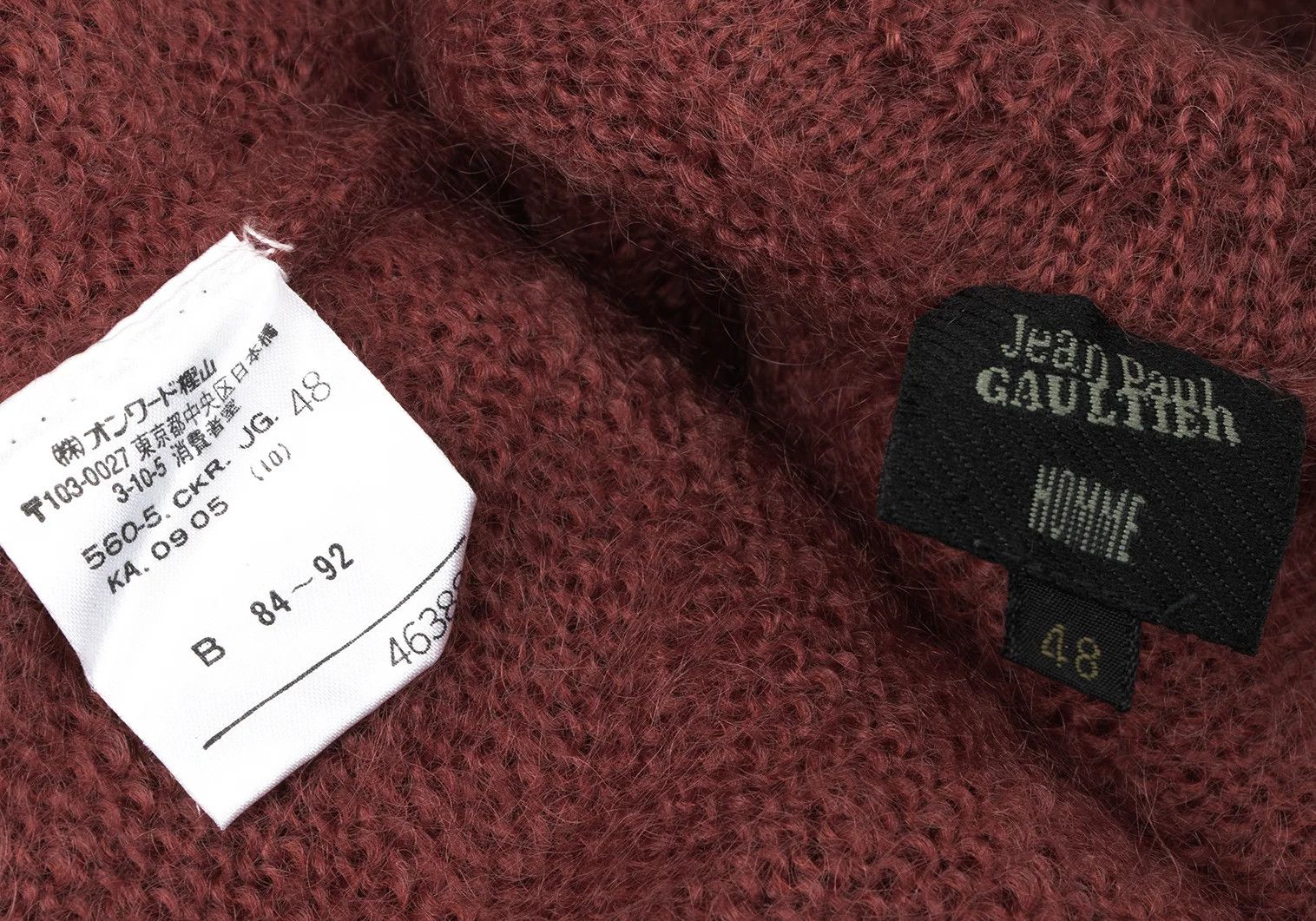 Jean Paul Gaultier Wool Blend Turtleneck Knit Sweater in Brick Size 48 Size US M / EU 48-50 / 2 - 11 Thumbnail