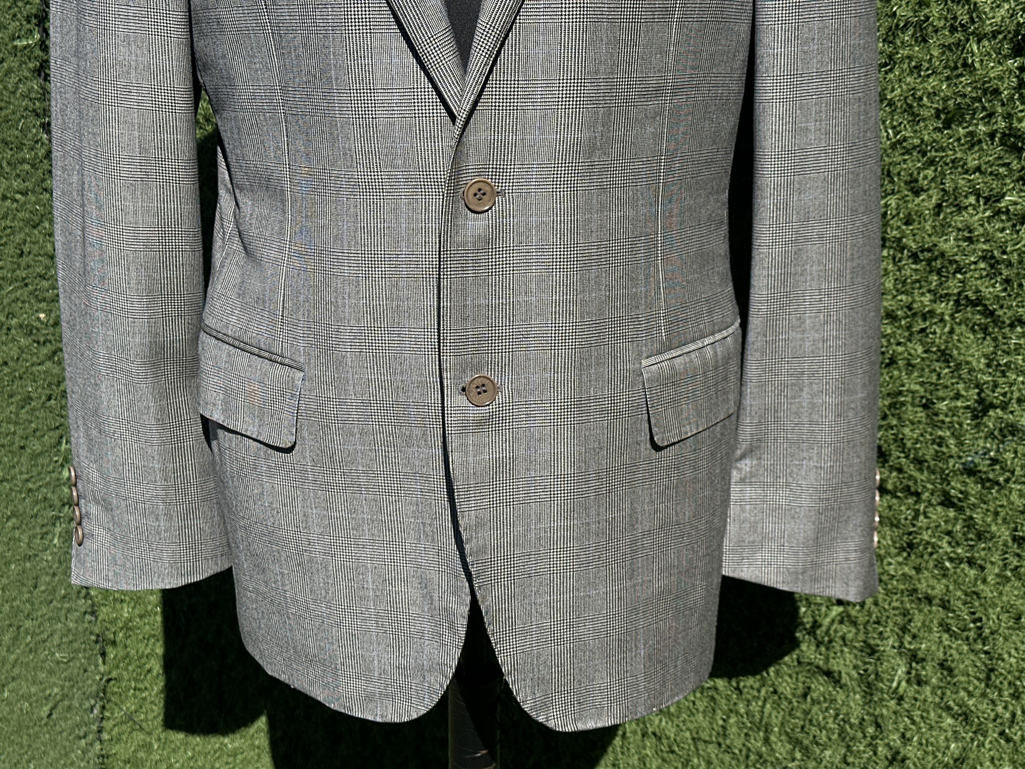 Canali Canali Virgin Wool Prince of Wales Blazer 50R Formal Jacket Size 50R - 7 Thumbnail
