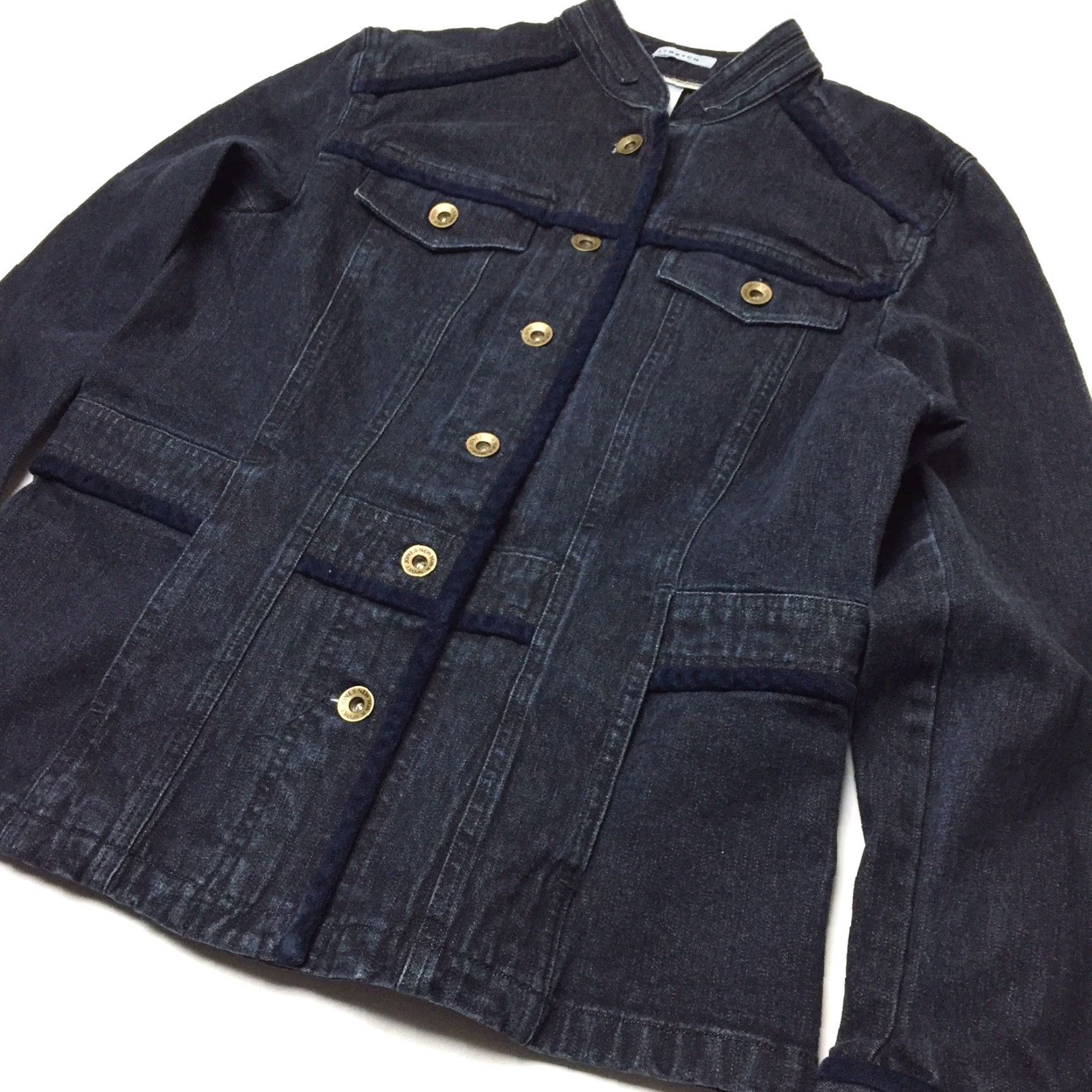 Jones New York Jones New York Jacket Women’s S Denim Blue Stretch Windbreaker Casual Size S / US 4 / IT 40 - 3 Thumbnail
