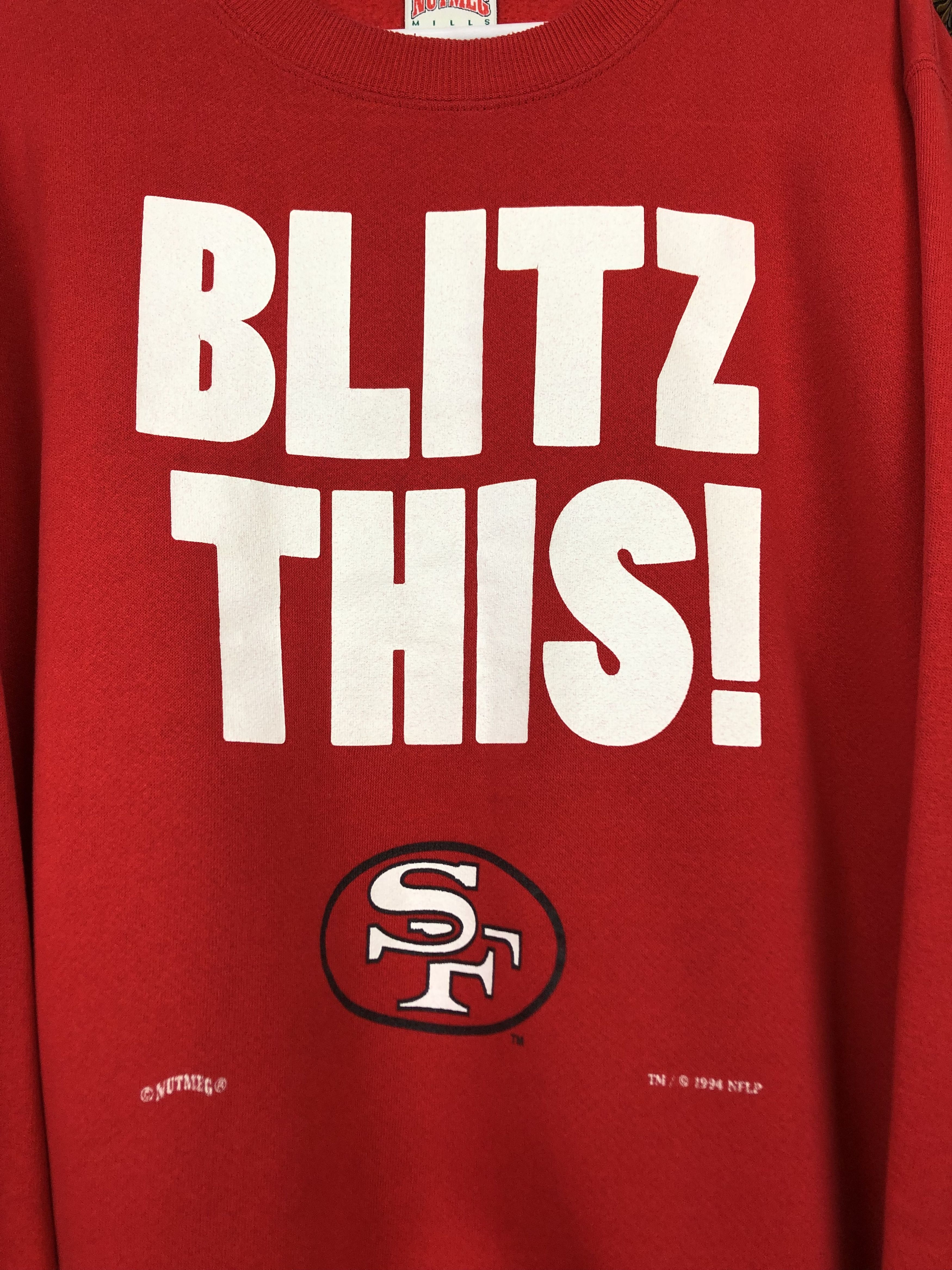 NFL Vintage San Francisco 49ers Football Sweatshirt Blitz This Size US XL / EU 56 / 4 - 3 Thumbnail