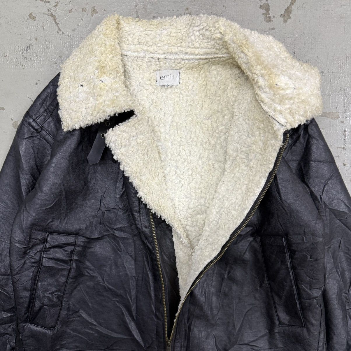 Alpha Industries Emi+ Alpha Industries B-3 Faux Leather Style Bomber Jacket Size US M / EU 48-50 / 2 - 6 Thumbnail