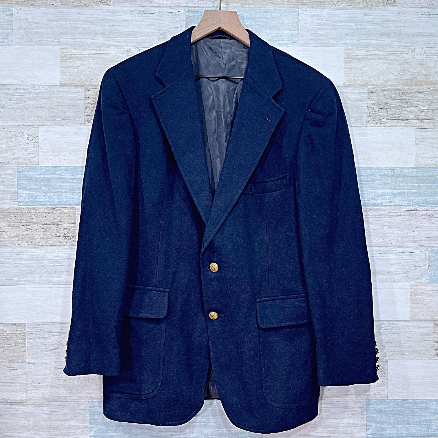 Polo Ralph Lauren Polo University Ralph Lauren Vintage Doeskin Blazer Navy 38R Size 42R - 1 Thumbnail