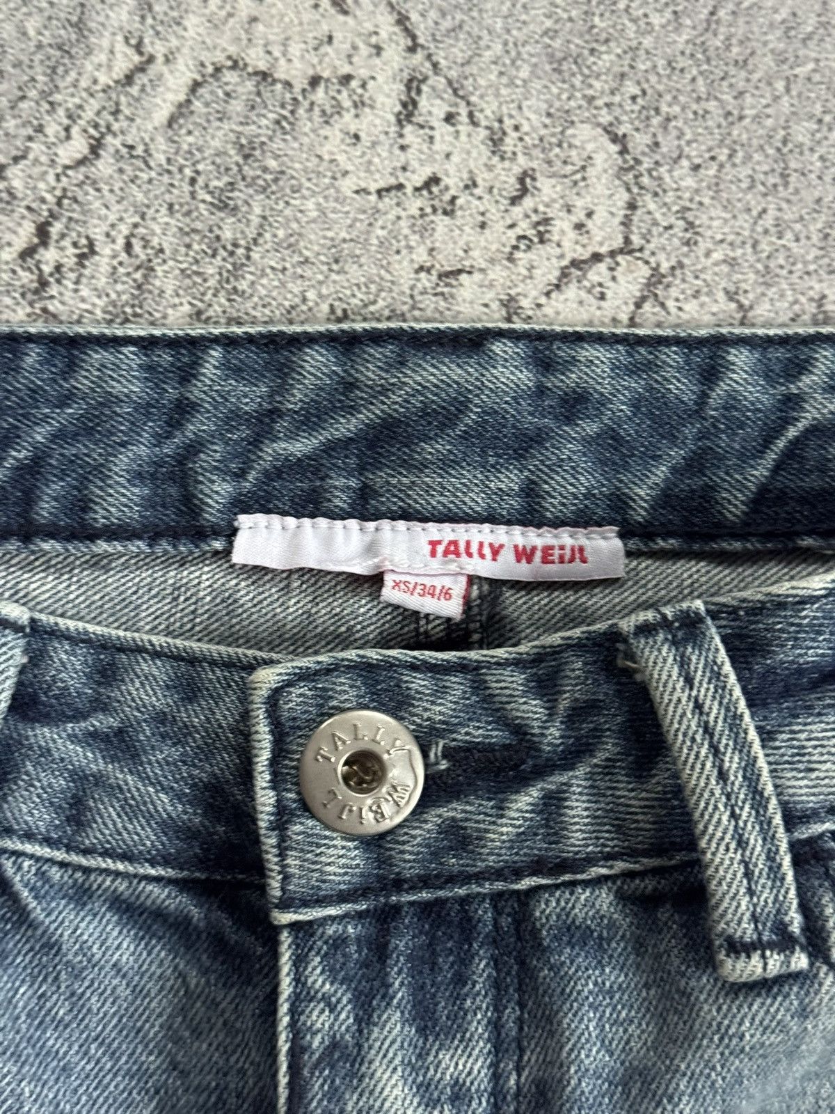 Japanese Brand Y2K avantgarde denim mini skirt hysteric glamour L.G.B. 90s Size 24" / US 00 / IT 34 - 5 Thumbnail