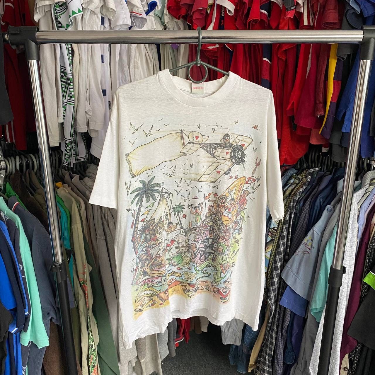 Vintage Vintage Art Graphic Big Logo Made in USA single stitch tee Size US L / EU 52-54 / 3 - 1 Thumbnail